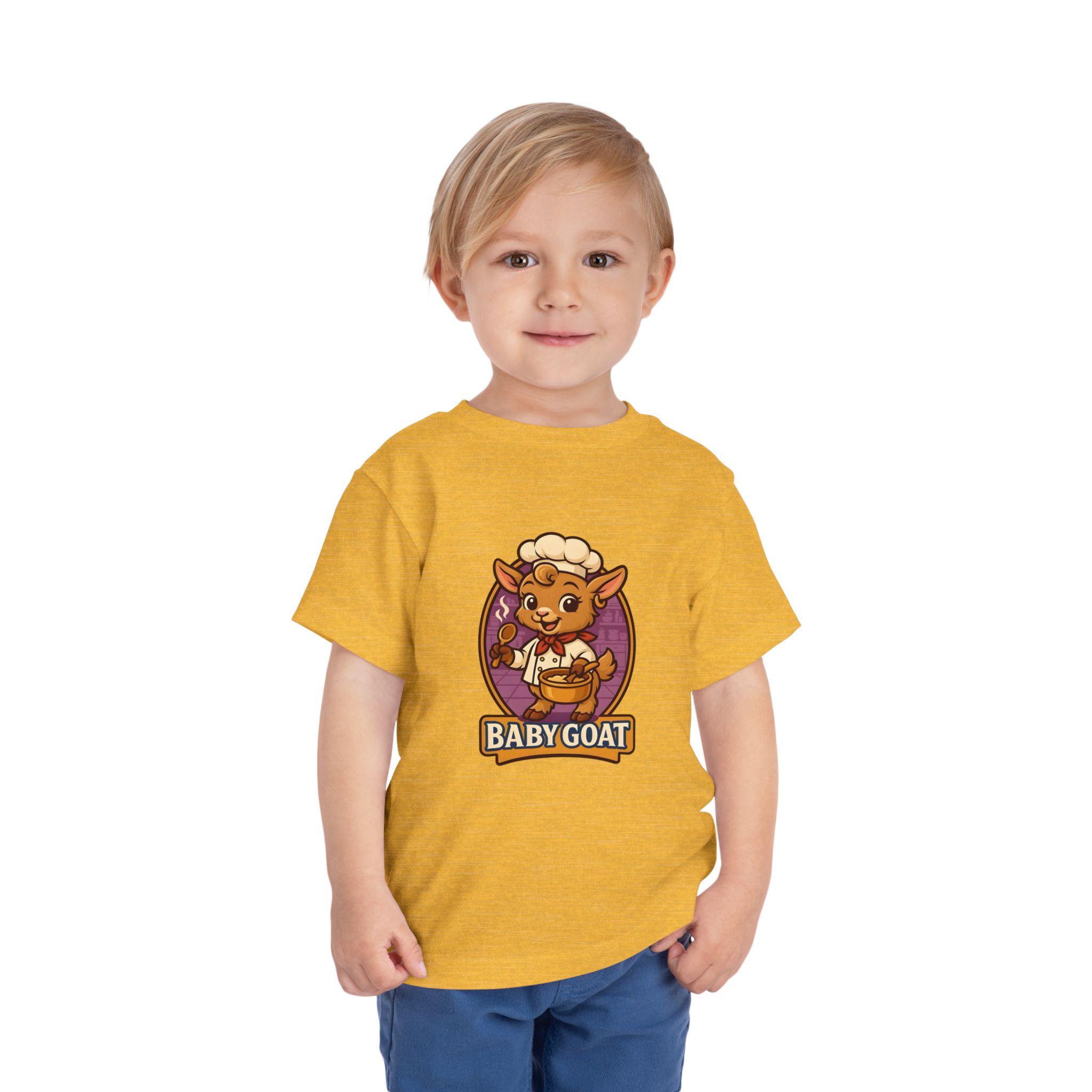 Toddler Tee — Cute 'Baby Goat' Cartoon Chef Kids Shirt - Image 11