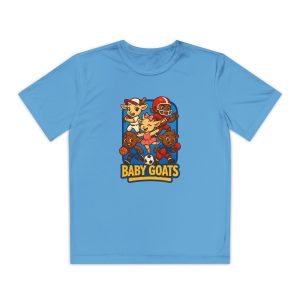 The Little Champs Crew Baby Goats Youth Tee — Cute Sports Animal Graphic Shirt