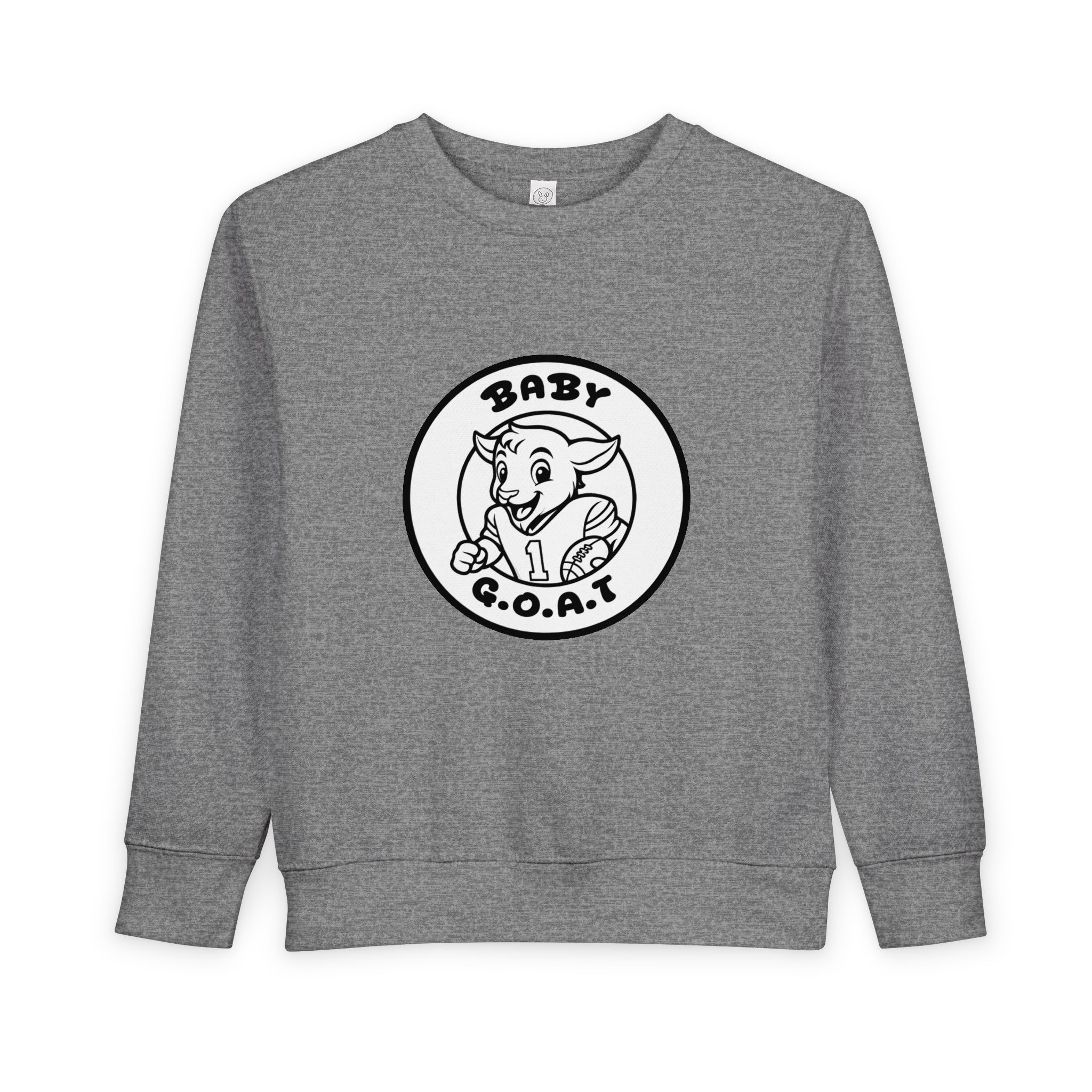 The Touchdown Star Baby G.O.A.T. Toddler Sweatshirt — Cute Goat Graphic Pullover for Infants & Toddlers - Image 9