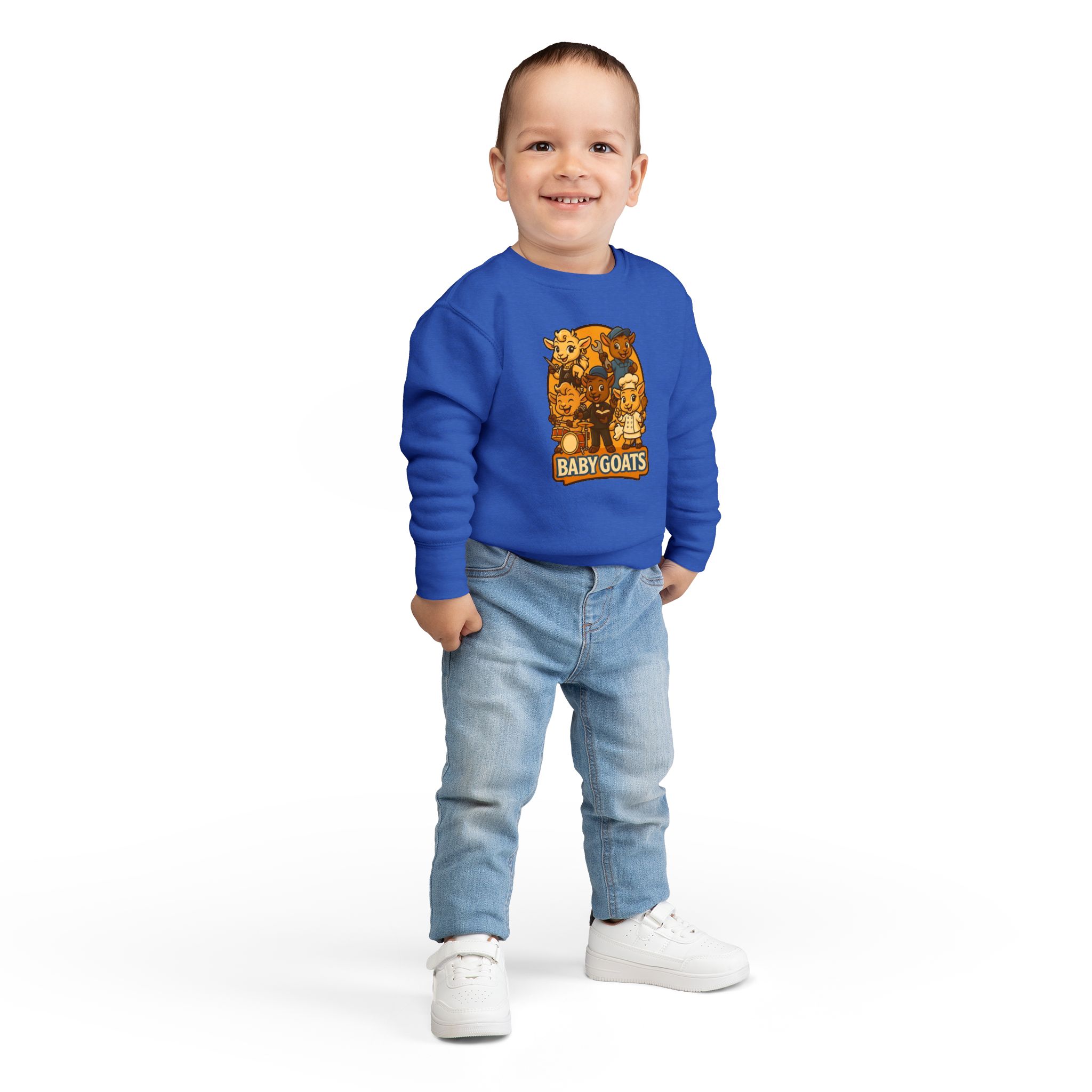 Baby Goats Toddler Sweatshirt — Cute Cartoon Farm Animal Pullover - Image 12