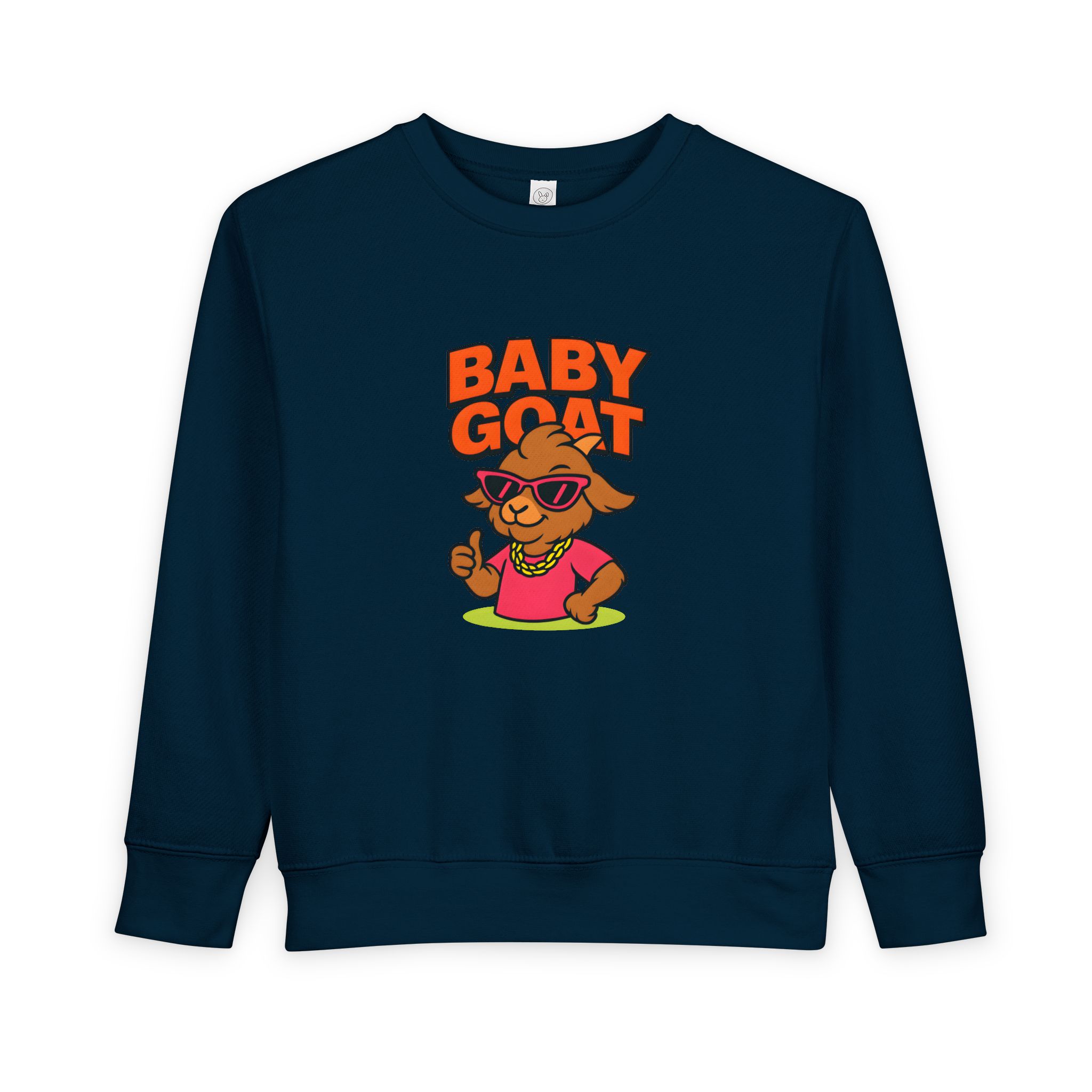 Skye the Style Queen Baby Goat Toddler Sweatshirt — Cute Cartoon Kid’s Pullover - Image 9