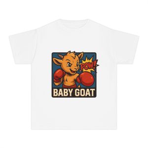 Baby G.O.A.T – Benny the Boxer Baby Goat Boxing Tee — Cute Kid’s 'Baby Goat' Graphic Shirt