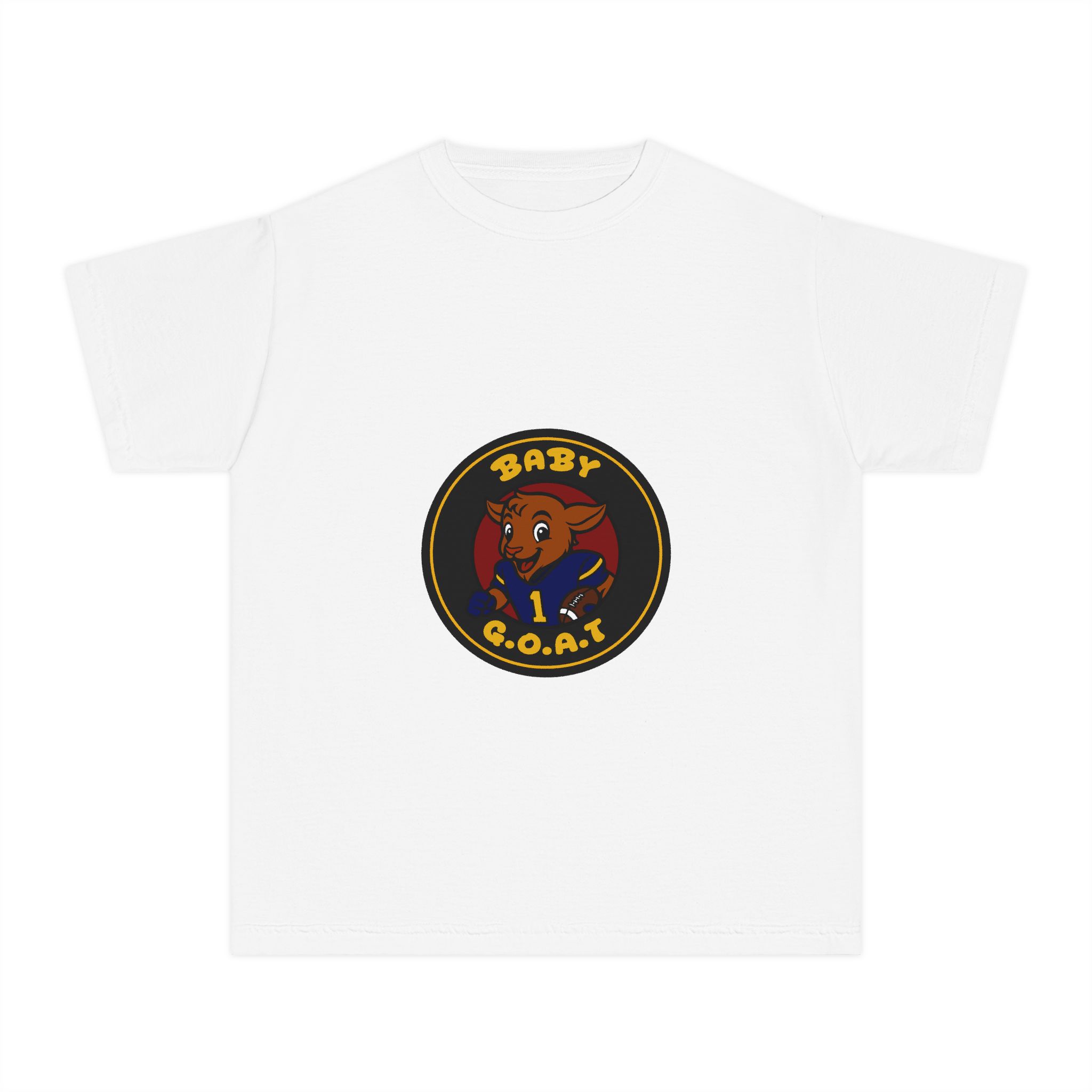Davon The Touchdown Star Baby G.O.A.T. Youth Tee — Cute Cartoon Goat Kids T‑Shirt
