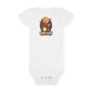 Baby Goat Organic Baby Onesie — Cute Cartoon Kid Goat Bodysuit