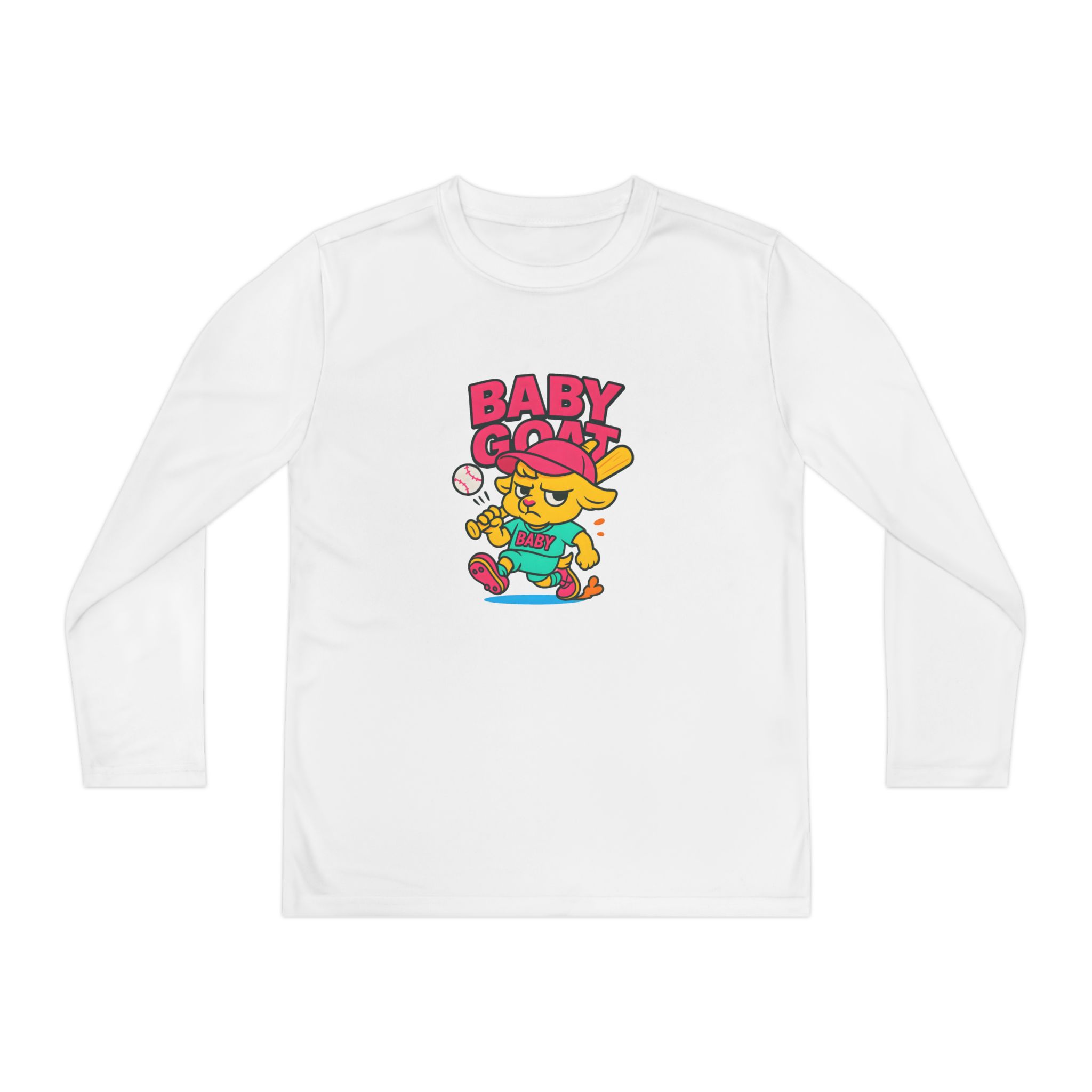 Skye the Cool Queen Youth Long Sleeve Tee — "Baby Goat" Skate Graphic