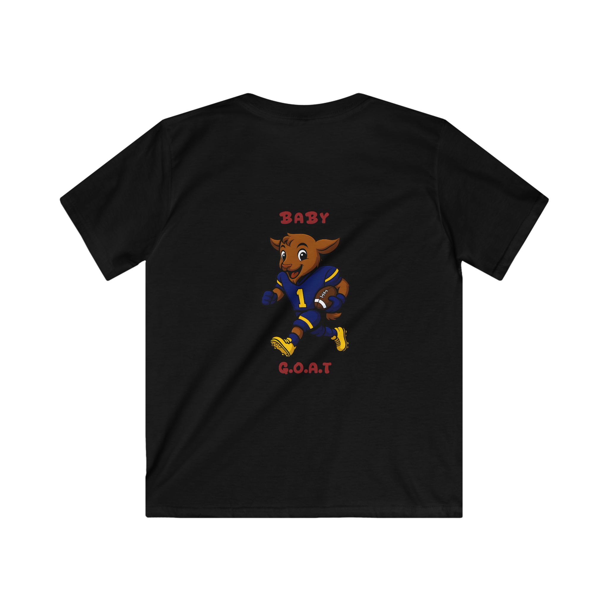 Davon The Touchdown Star In Action Kids Tee — "Baby G.O.A.T" Football Goat Graphic Shirt - Image 4