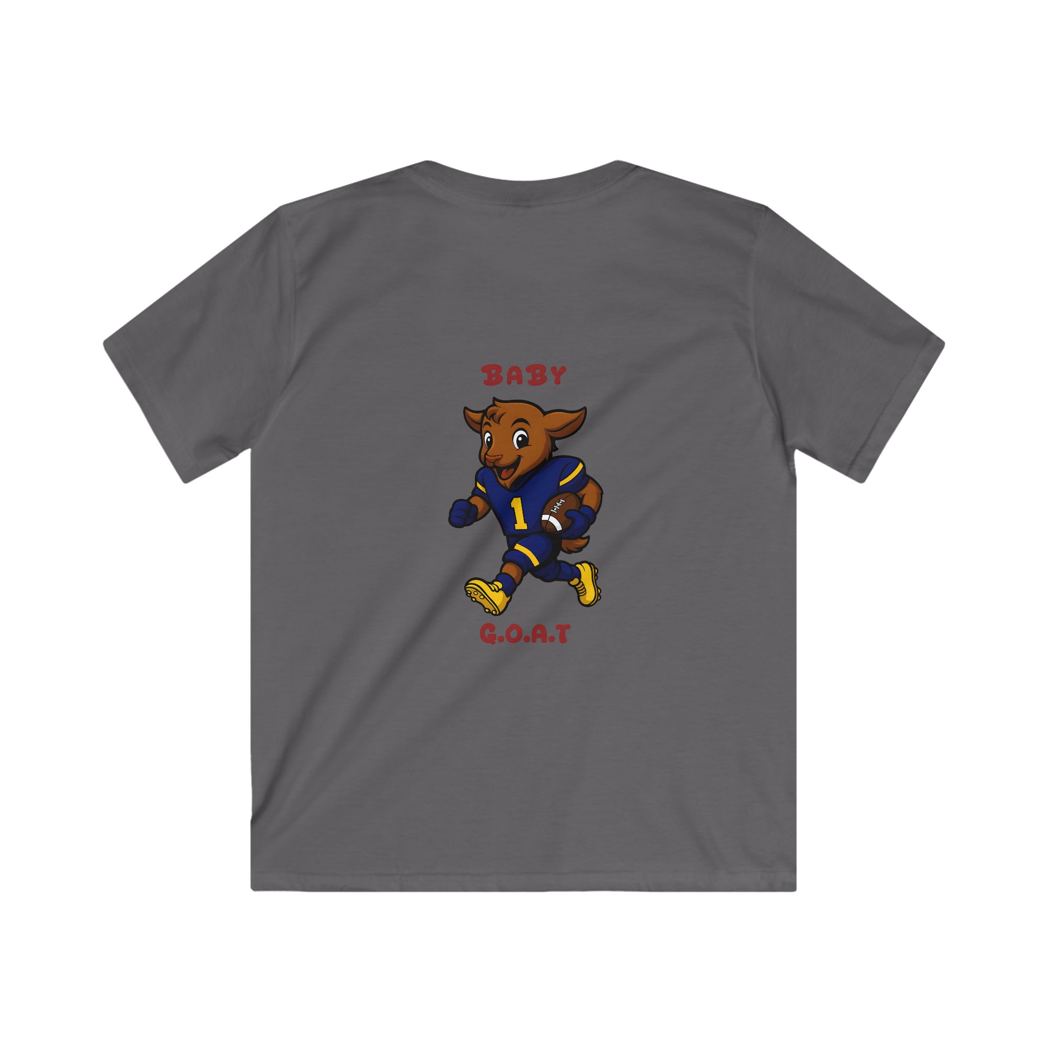 Davon The Touchdown Star In Action Kids Tee — "Baby G.O.A.T" Football Goat Graphic Shirt - Image 6