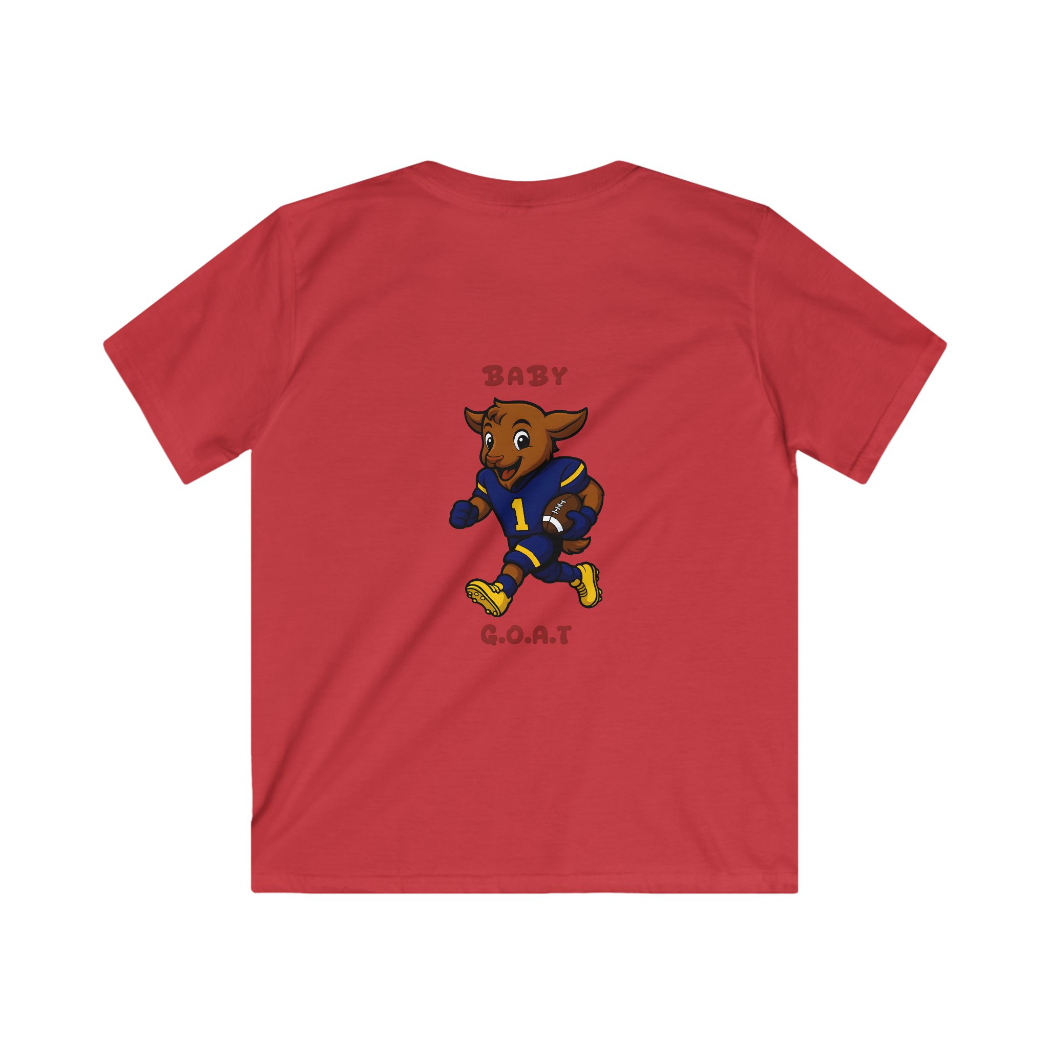 Davon The Touchdown Star In Action Kids Tee — "Baby G.O.A.T" Football Goat Graphic Shirt - Image 8