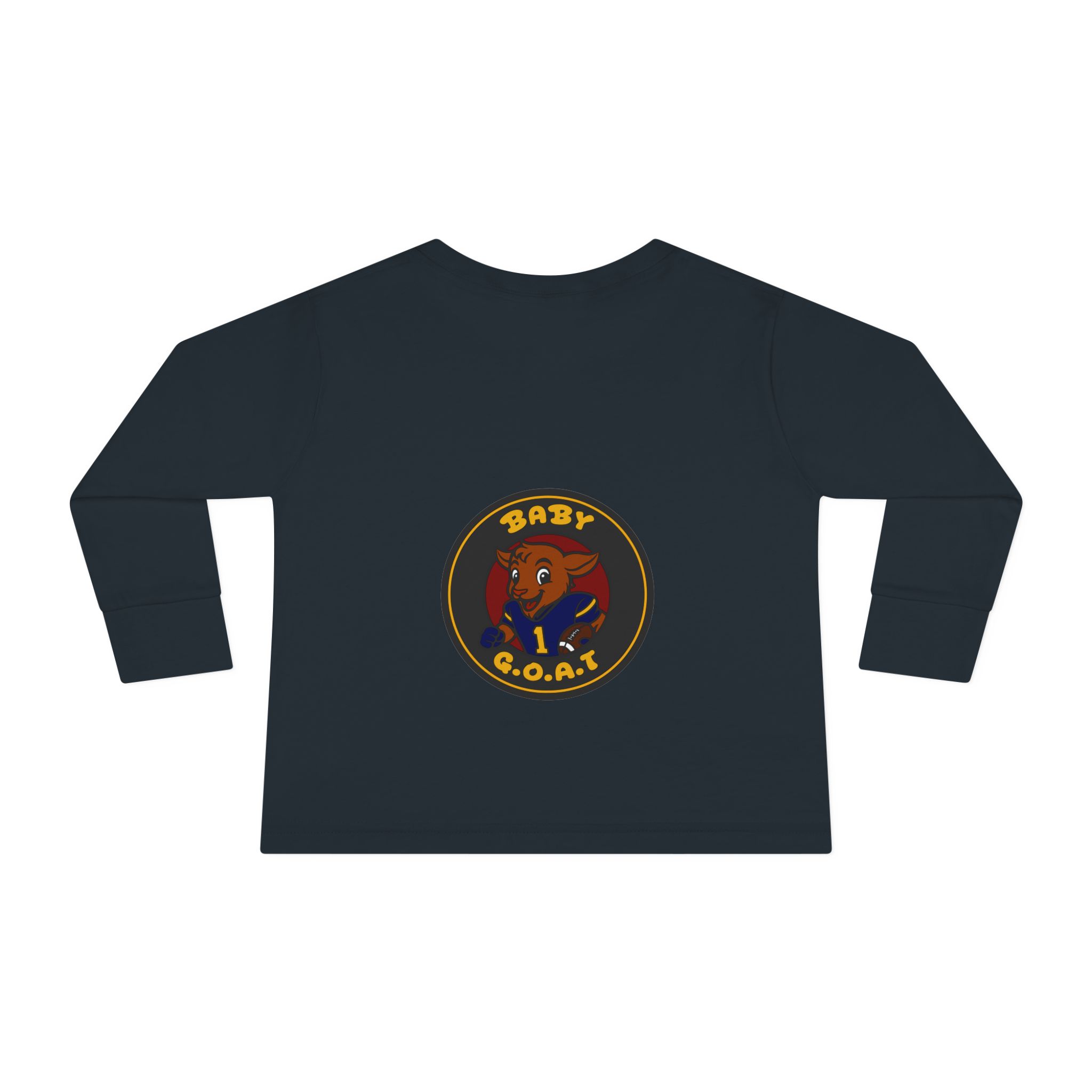 Davon The Touchdown Star Toddler Long Sleeve Tee — "Baby G.O.A.T." Goat Graphic Shirt for Kids - Image 10