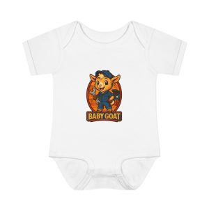 Ollie the Auto Helper Baby Goat Infant Bodysuit – Cute Cartoon Kid Onesie