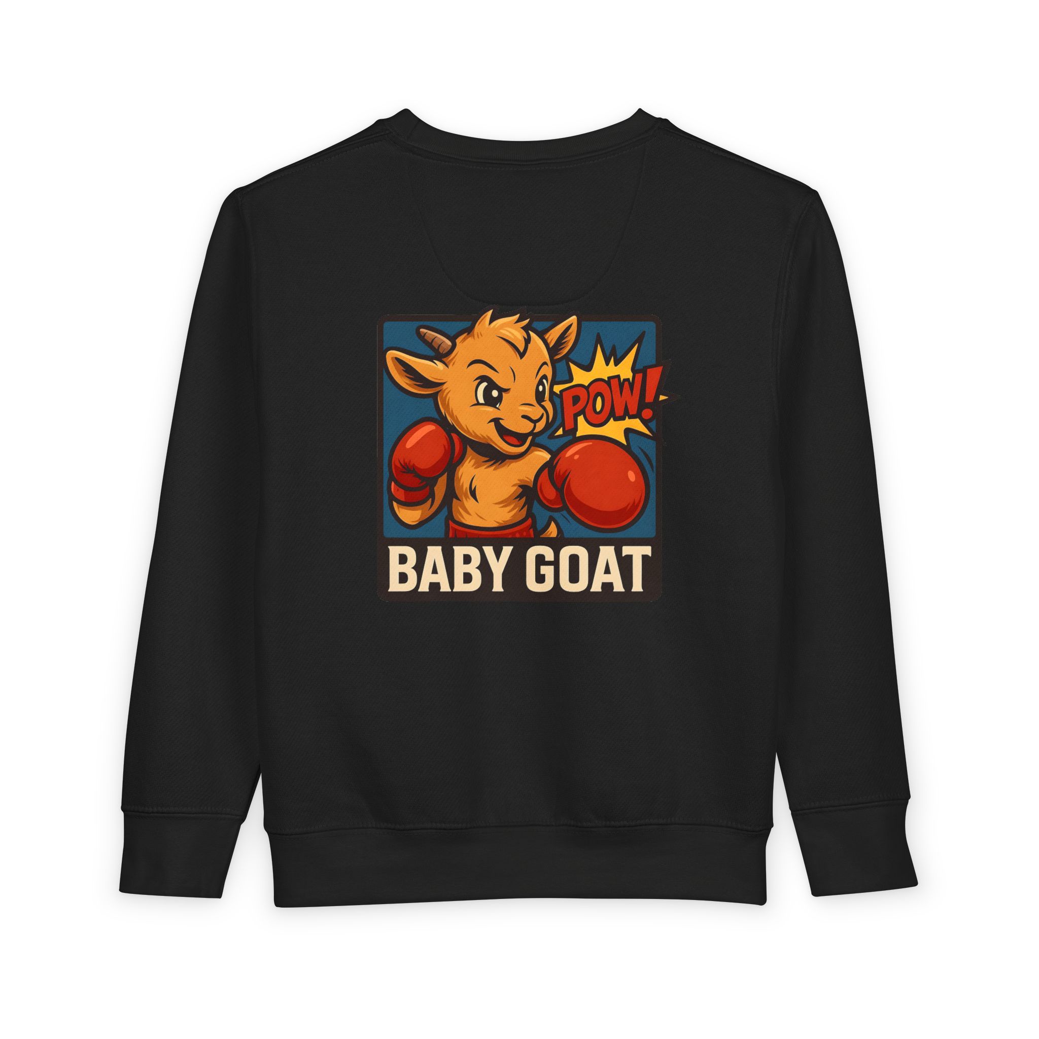Baby G.O.A.T – Benny the Boxer Baby Goat Boxing Toddler Sweatshirt — Cute 'Baby Goat' Graphic Pullover - Image 10