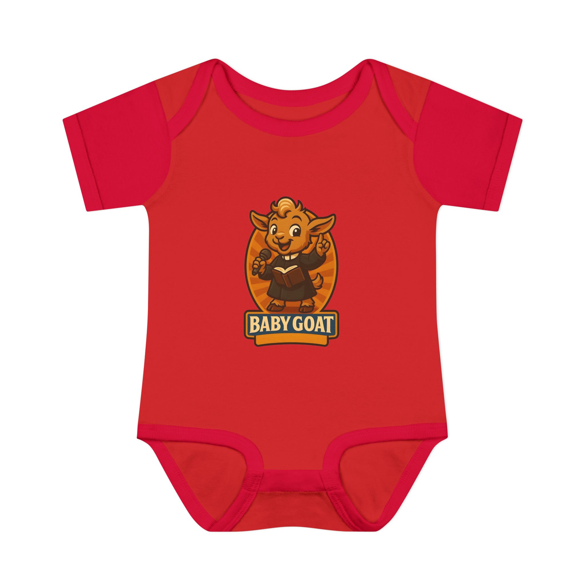 Baby Goat Infant Bodysuit – Cute Cartoon Kid Goat Graphic - Image 13