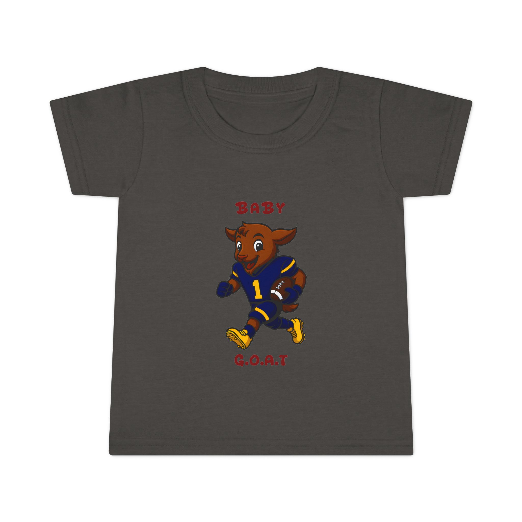 Davon The Touchdown Star In Action Baby G.O.A.T. Toddler T-Shirt — Cute Goat Football Player Kids Tee - Image 7