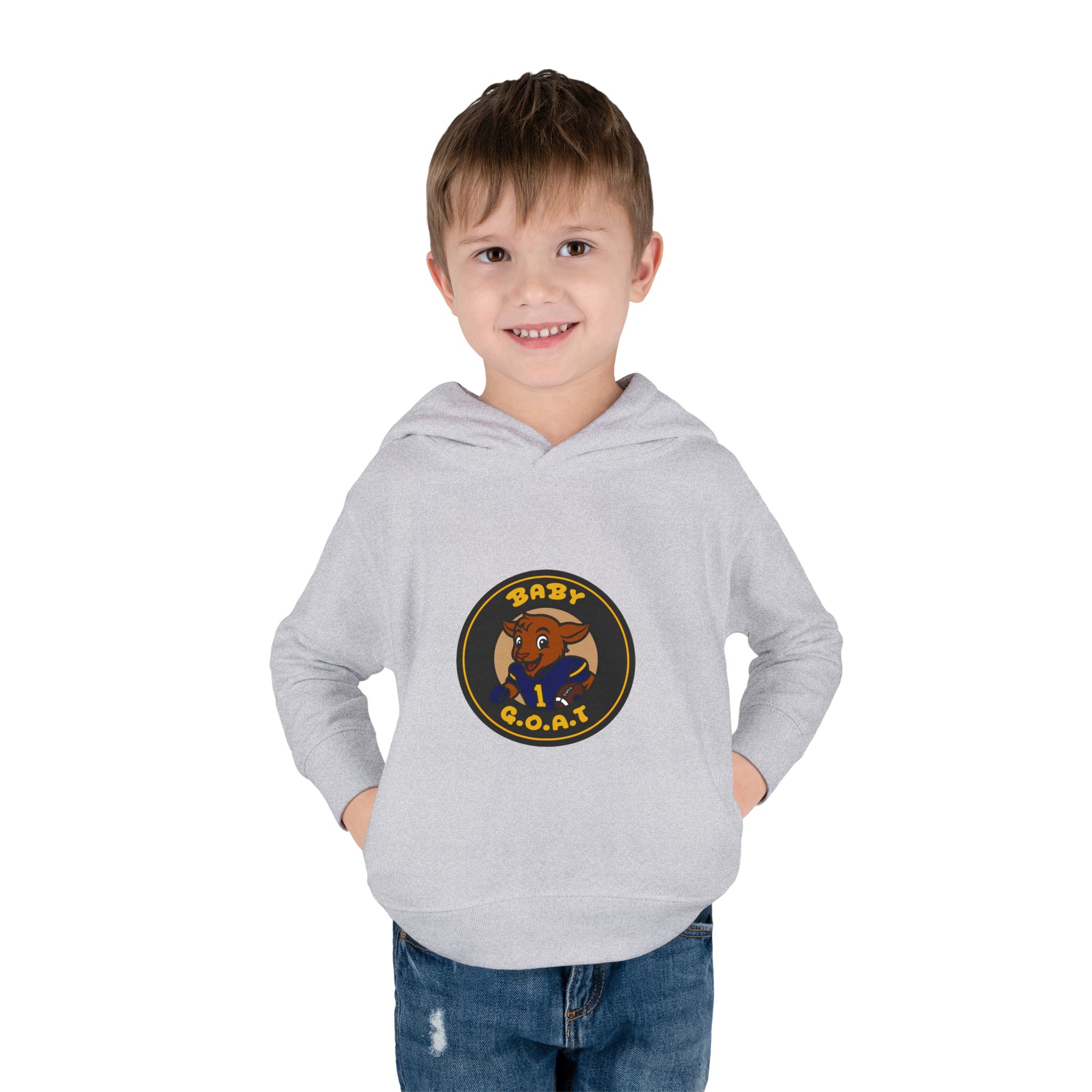 Davon The Touchdown Star Yellow BackgroundToddler Pullover Fleece Hoodie - Image 7