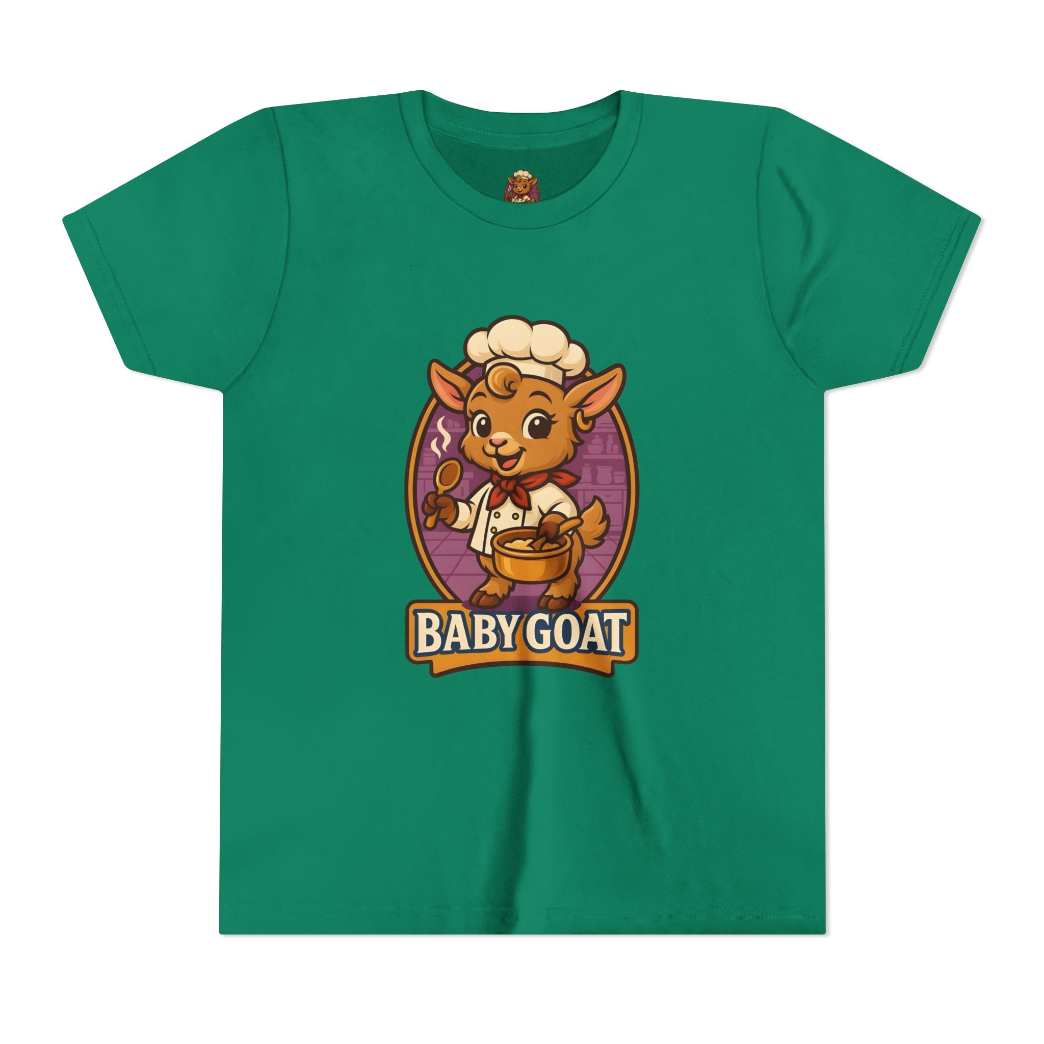 Youth Tee — Cute 'Baby Goat' Chef Kids T‑Shirt