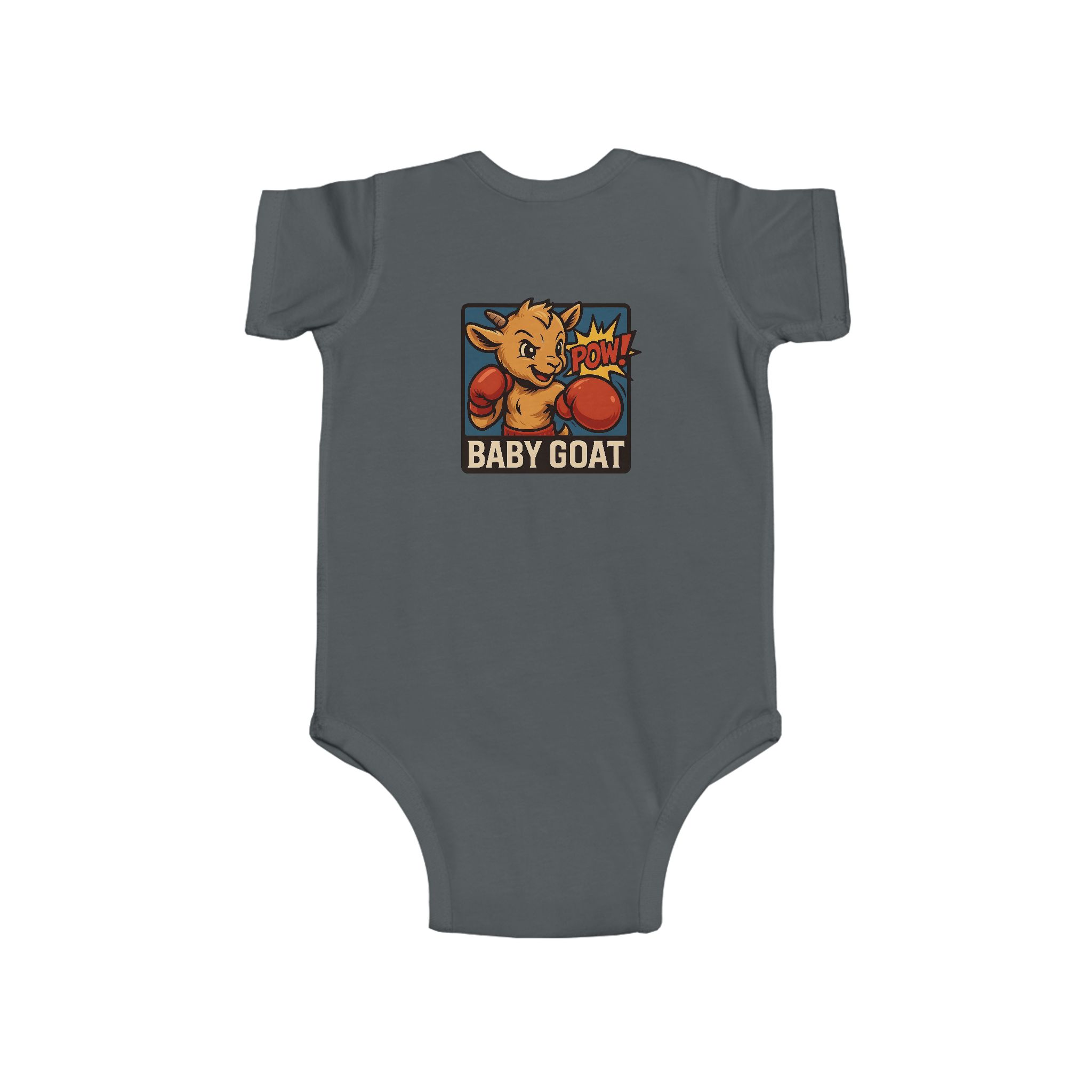 Baby G.O.A.T – Benny the Boxer Baby Goat Boxing Infant Bodysuit - "Baby Goat" Cute Boxing Kid Graphic - Image 8