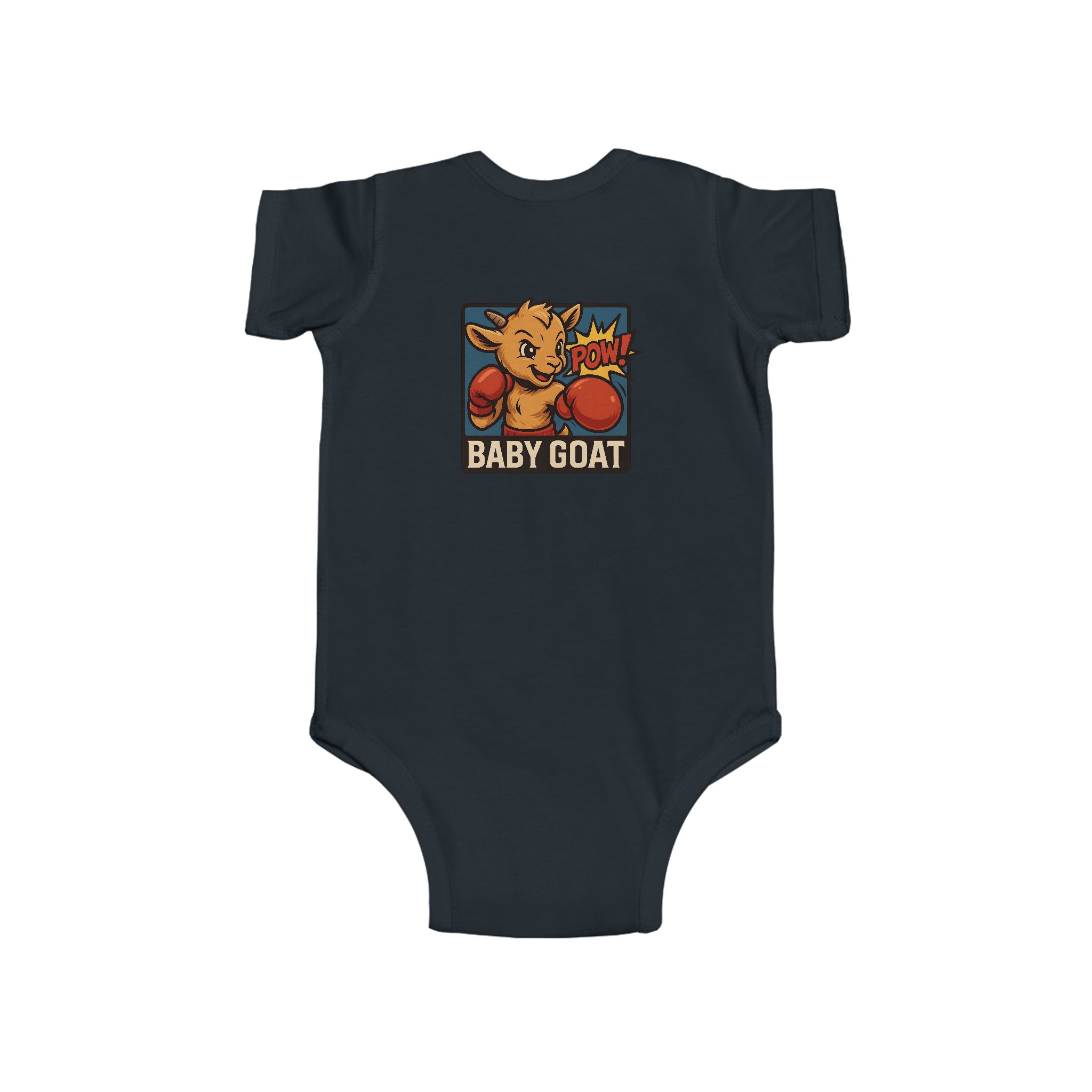 Baby G.O.A.T – Benny the Boxer Baby Goat Boxing Infant Bodysuit - "Baby Goat" Cute Boxing Kid Graphic - Image 11