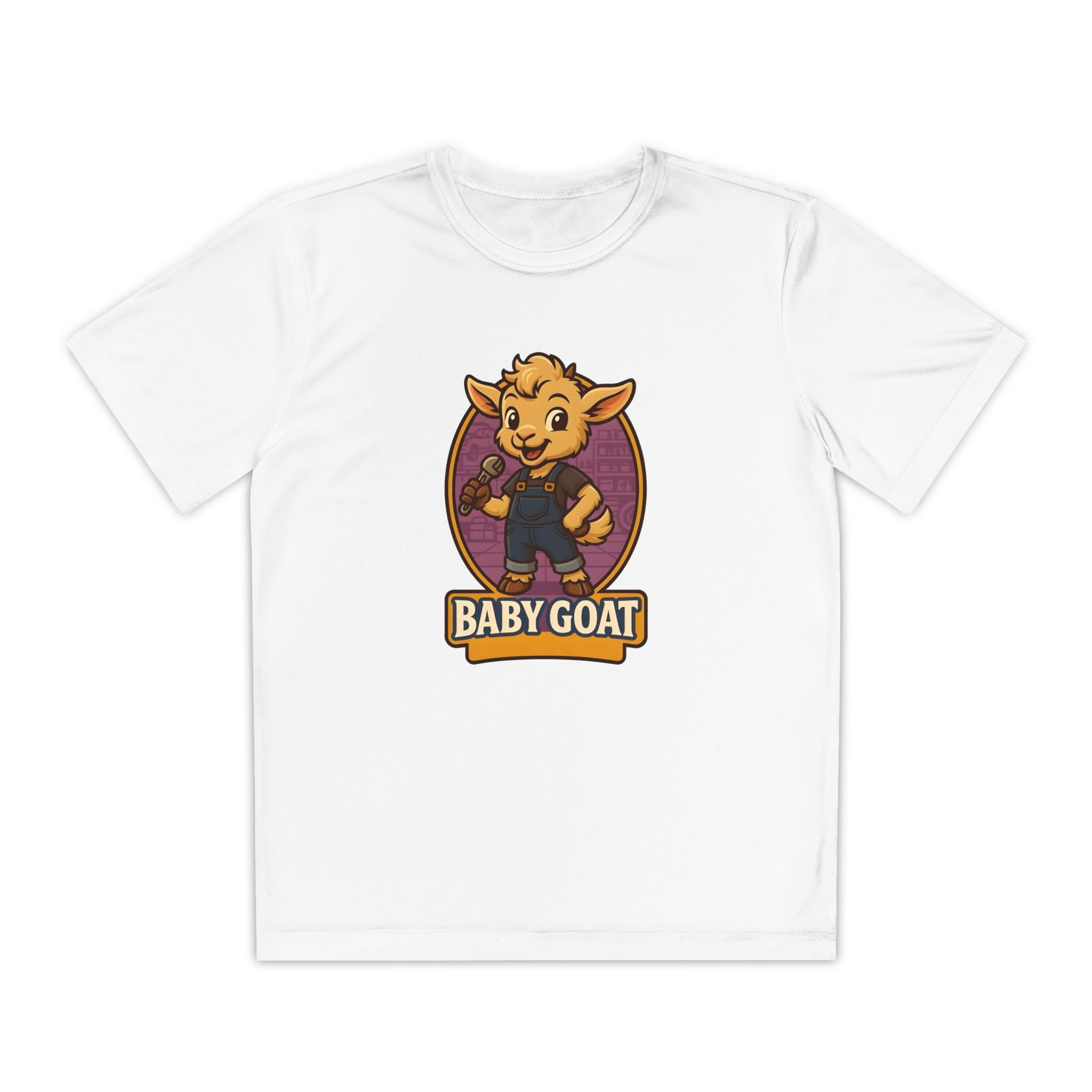 Ollie the Fix-It Kids 'Baby Goat' Mascot T‑Shirt — Youth Competitor Tee