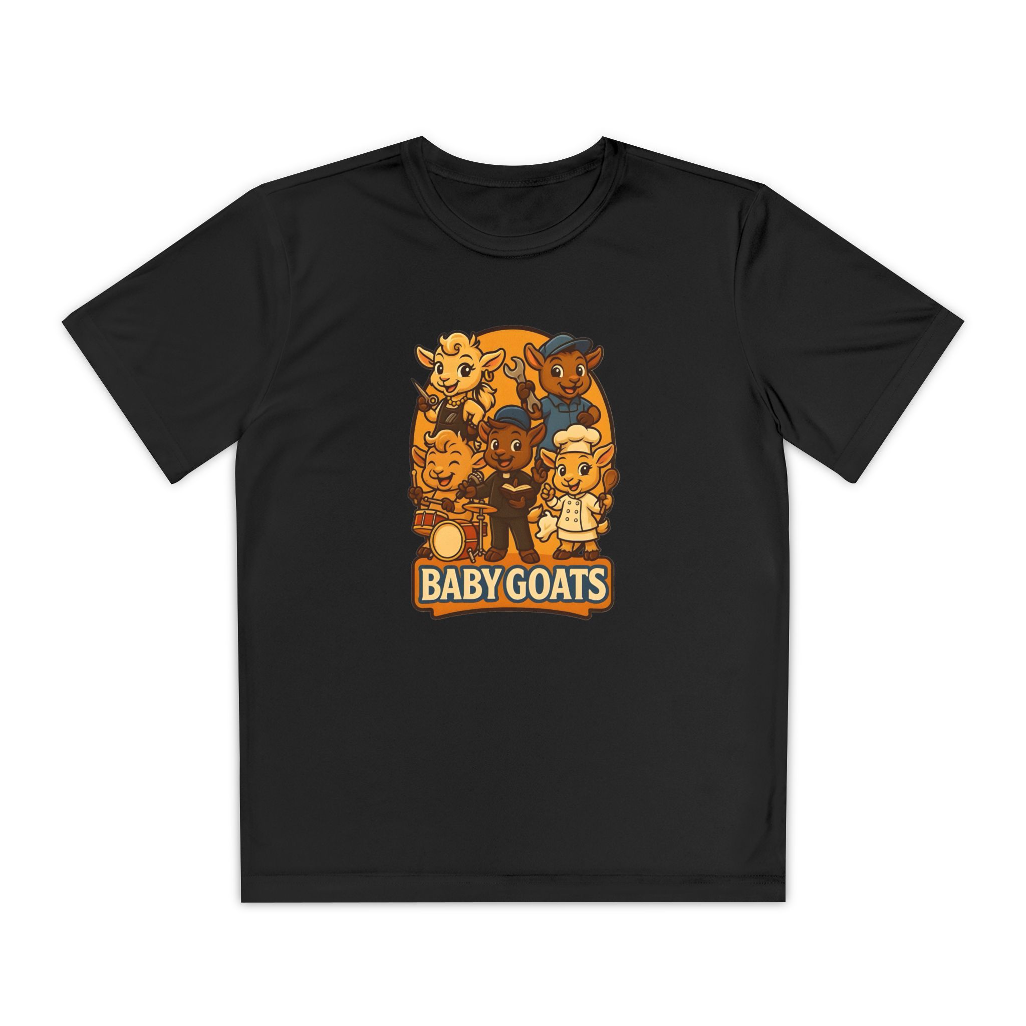 Kids' Baby Goats Graphic Tee – Youth Animal Crew Shirt - Image 13