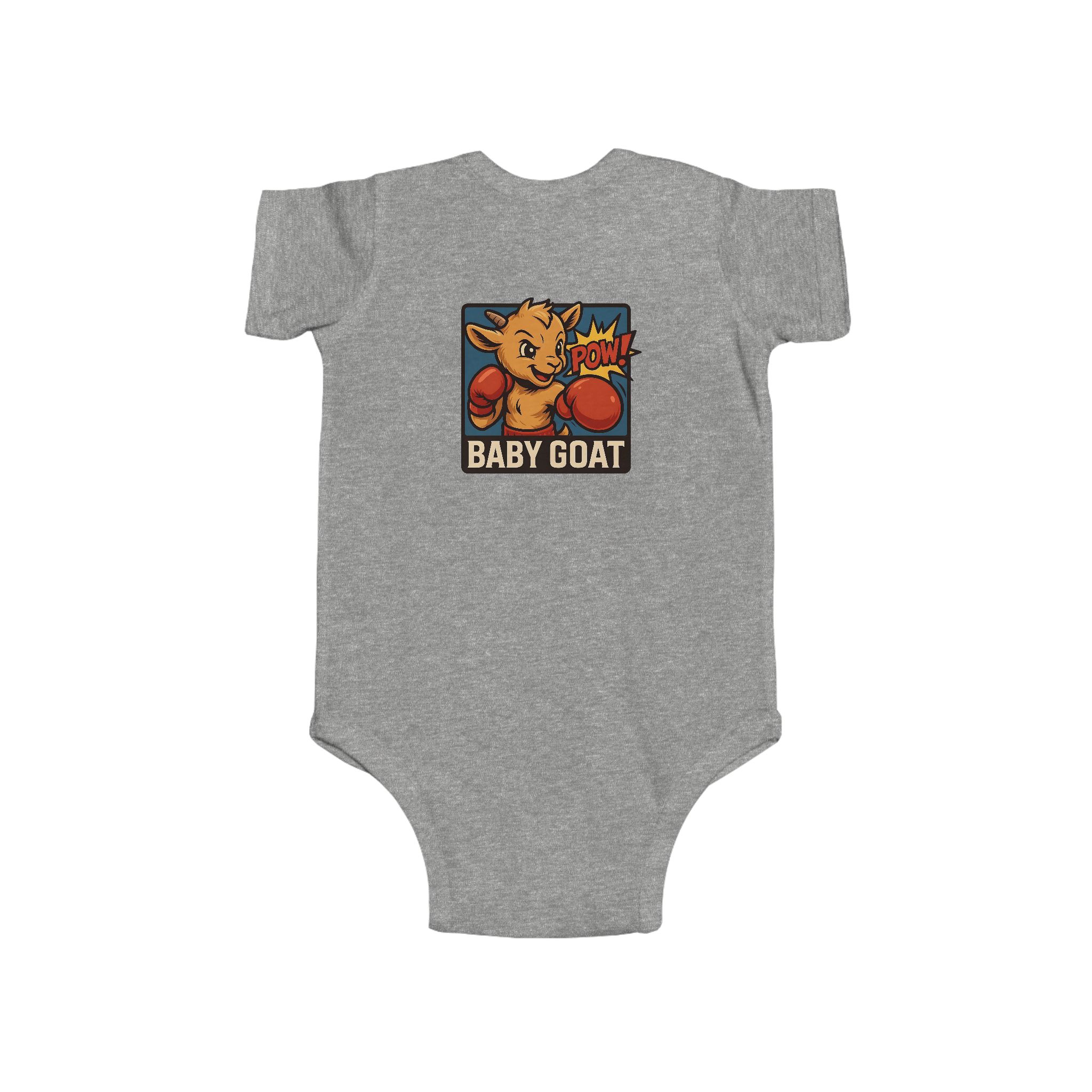 Baby G.O.A.T – Benny the Boxer Baby Goat Boxing Infant Bodysuit - "Baby Goat" Cute Boxing Kid Graphic - Image 5