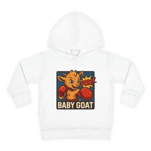 Baby G.O.A.T – Benny the Boxer Baby Goat Boxing Toddler Hoodie — Cute 'BABY GOAT' Cartoon Pullover