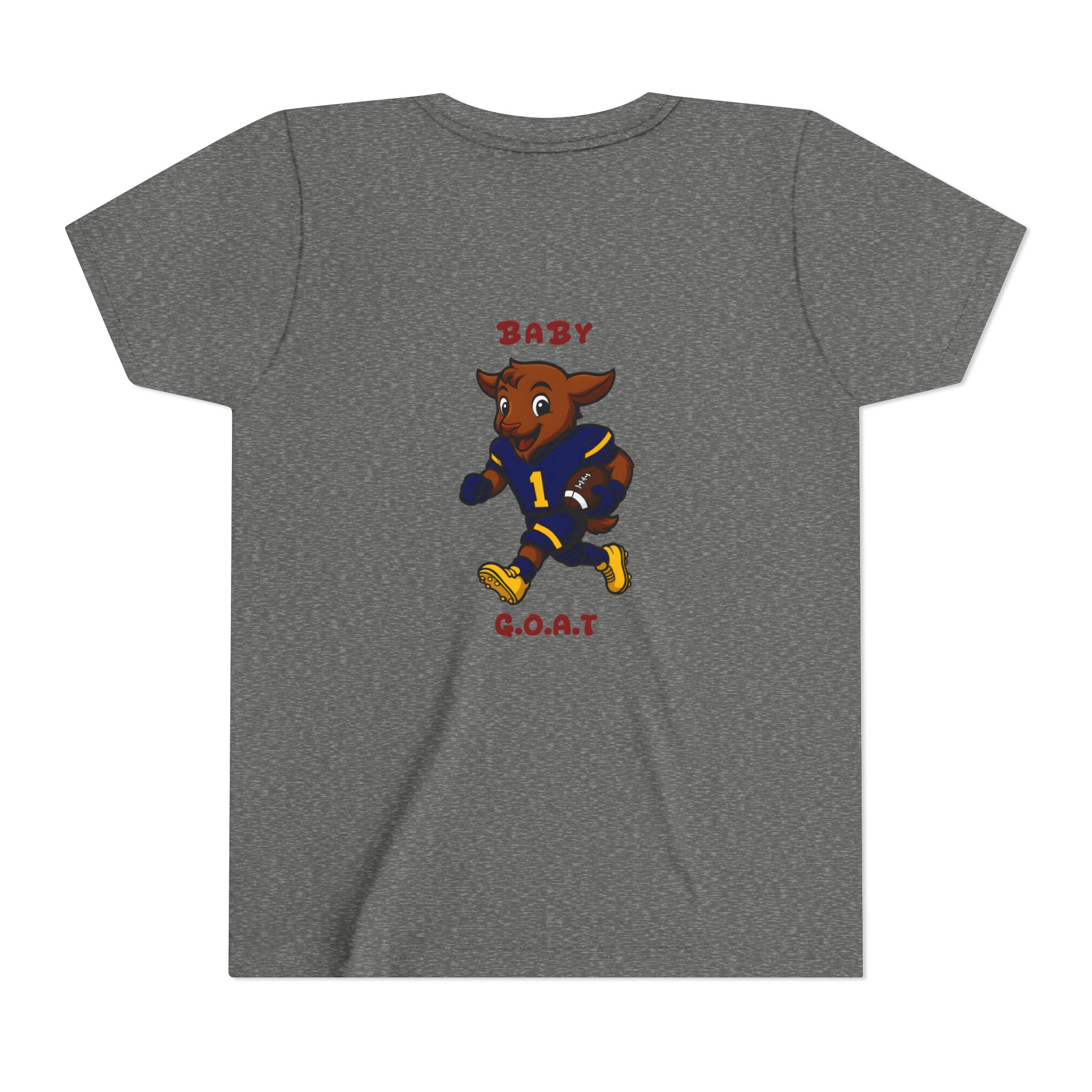 Davon The Touchdown Star In Action Youth Tee — "Baby G.O.A.T." Football Cartoon Goat Kids Shirt - Image 6