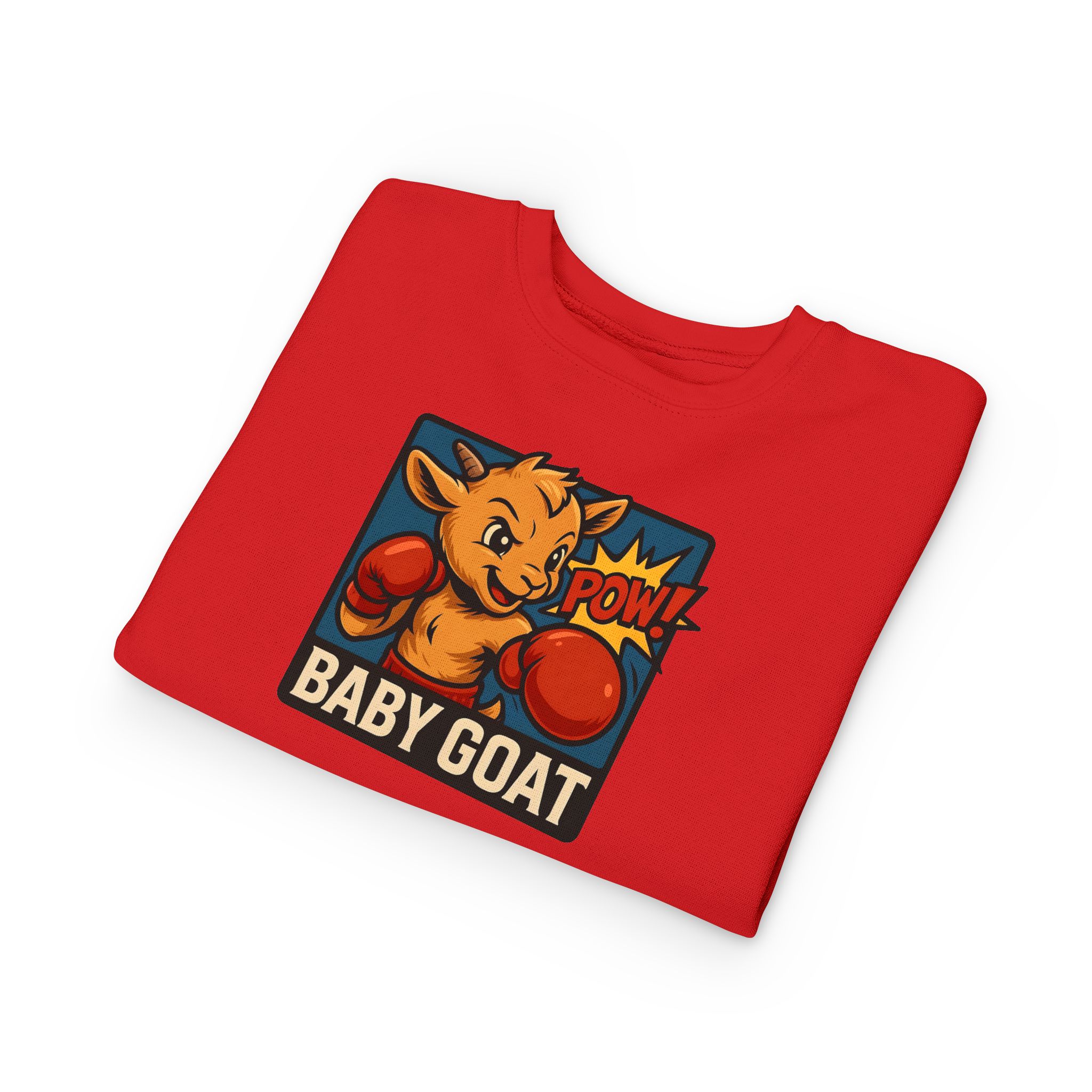 Baby G.O.A.T – Benny the Boxer Baby Goat Boxing Toddler Sweatshirt — Cute 'Baby Goat' Graphic Pullover - Image 15
