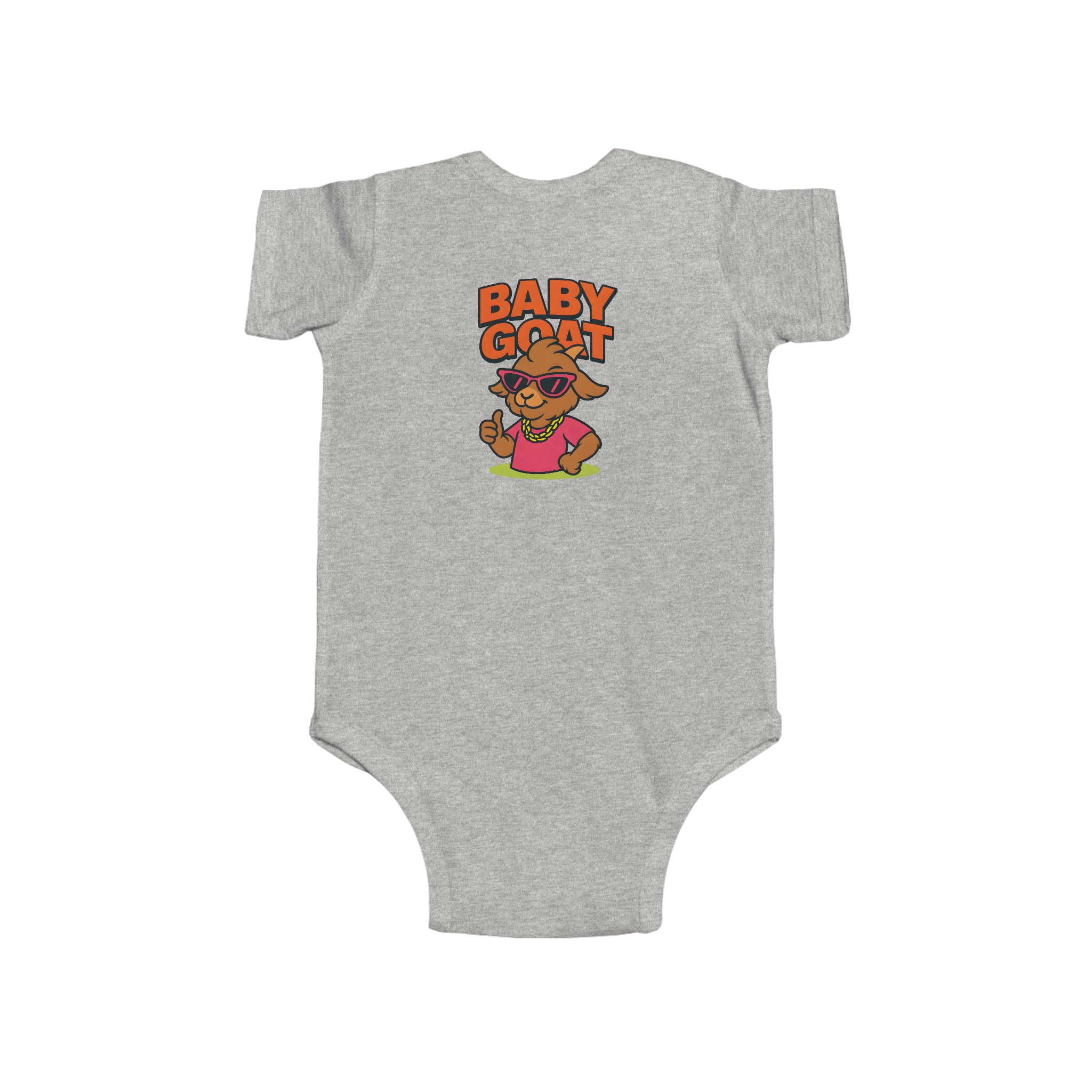 Skye the Style Queen Baby Goat Infant Bodysuit — Cute Cartoon Kid Graphic Onesie - Image 5