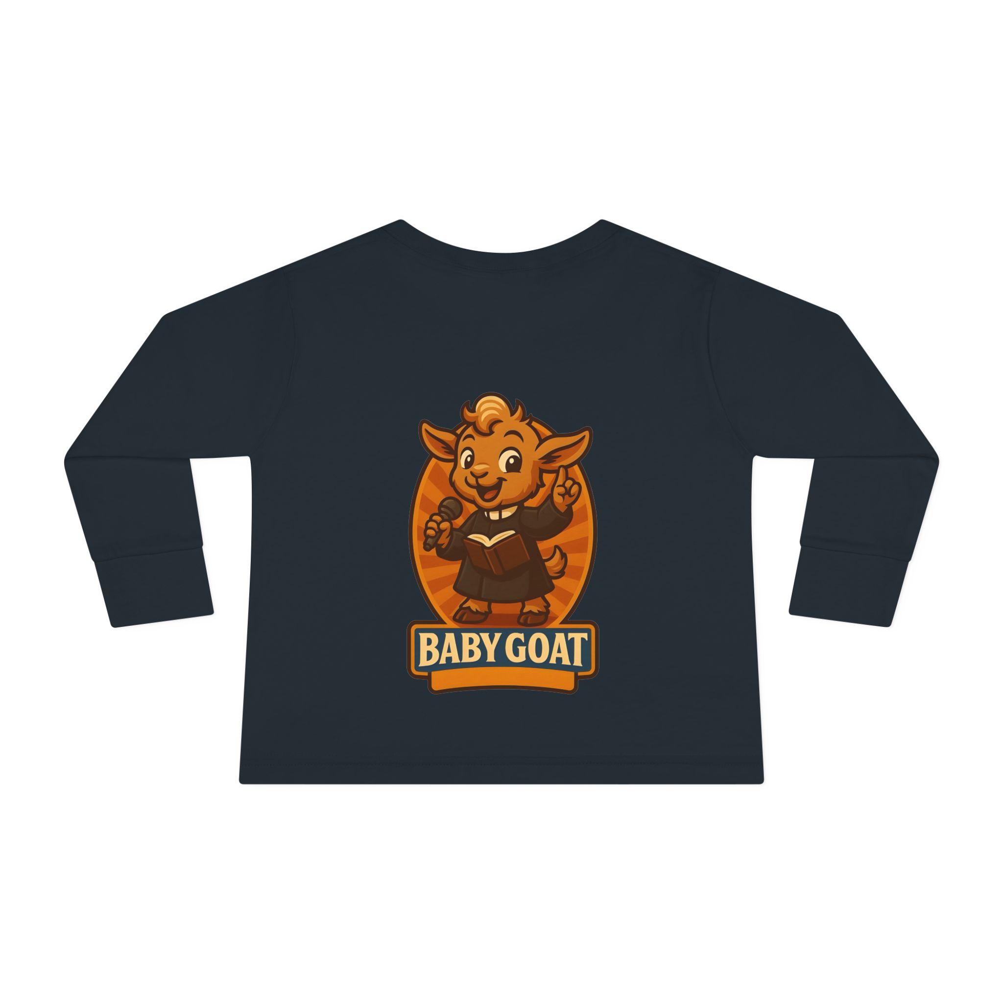 Toddler Long Sleeve Tee — Cute 'Baby Goat' Cartoon Kids Shirt - Image 10