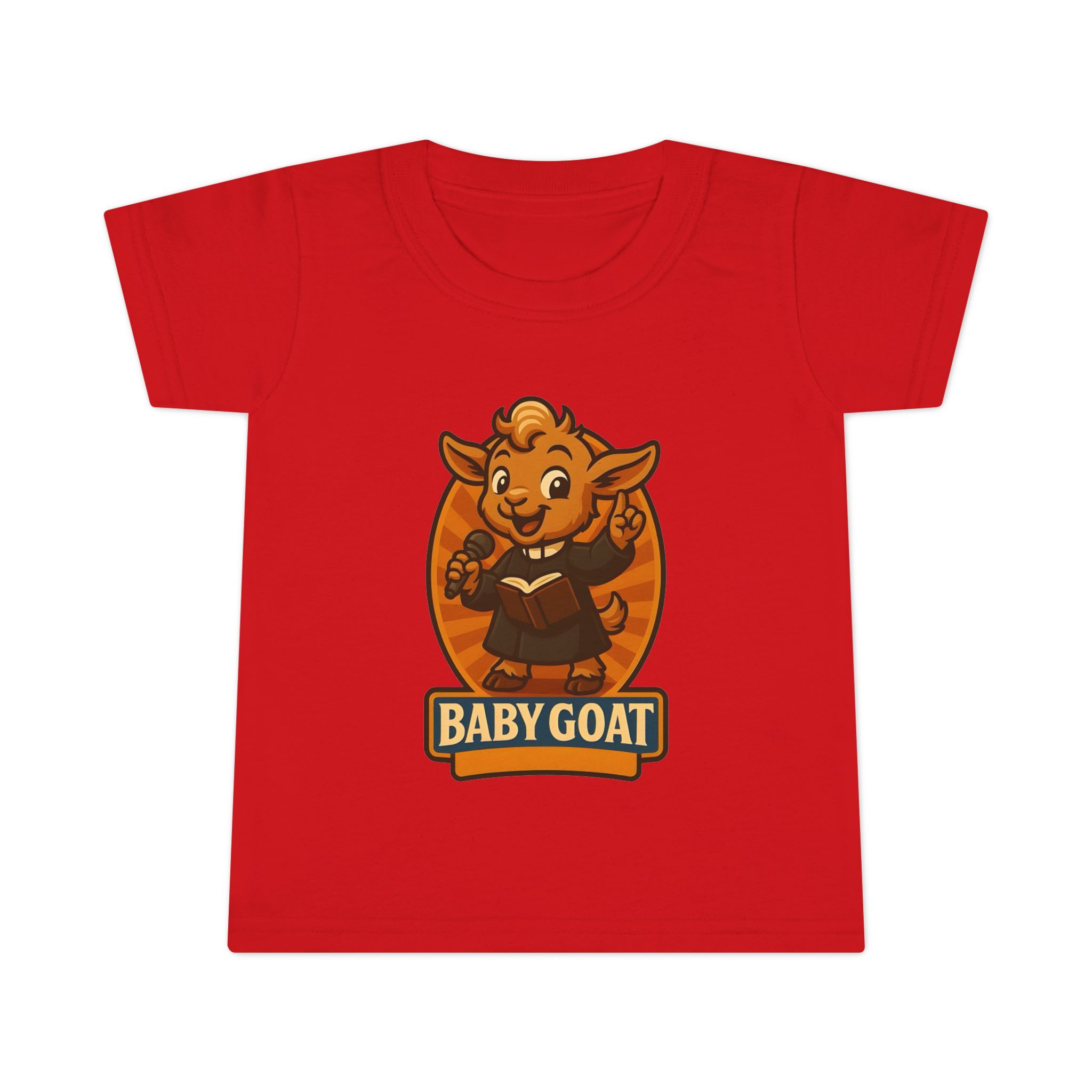 Baby Goat Toddler T-Shirt — Cute Singing Goat Kids Tee - Image 10