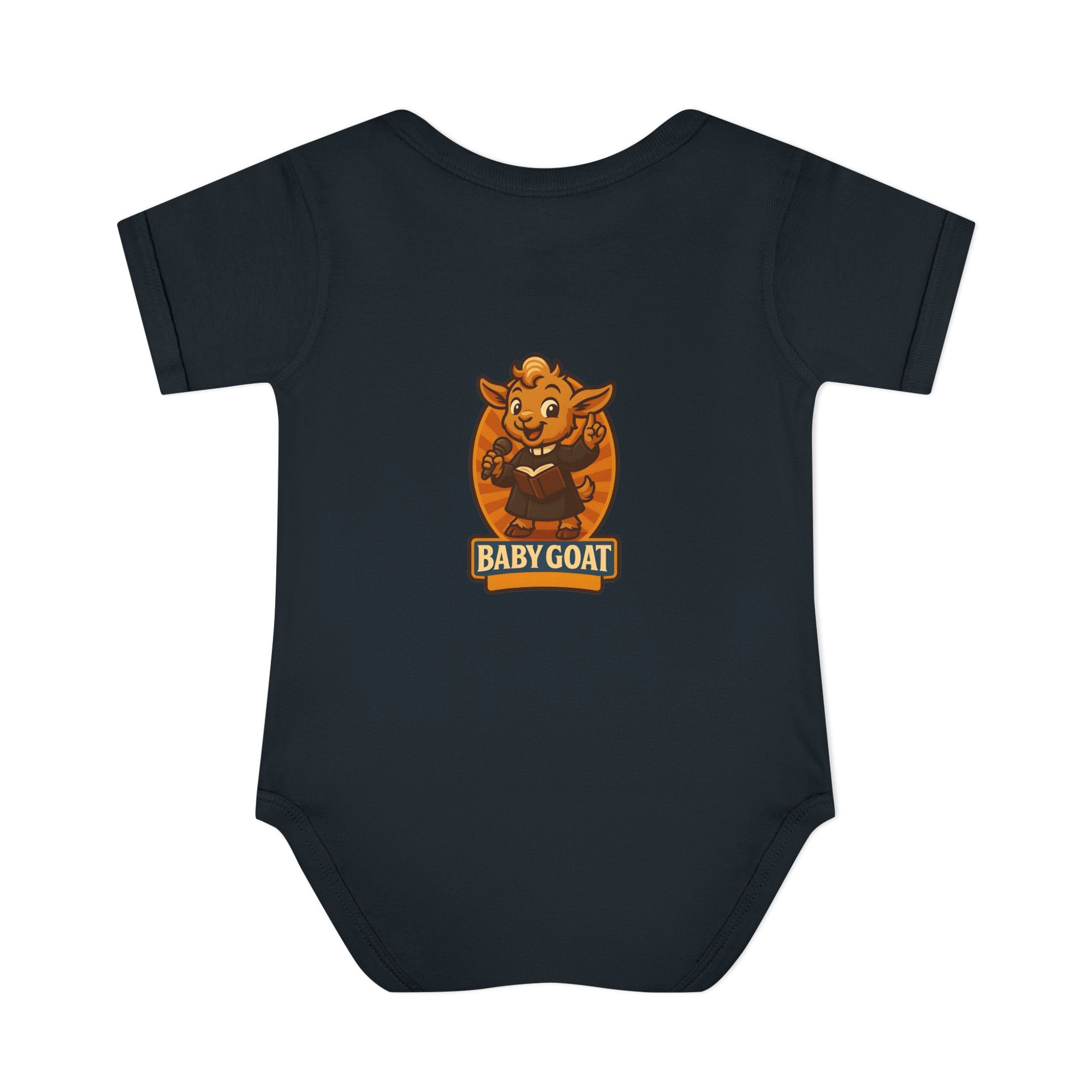 Baby Goat Infant Bodysuit – Cute Cartoon Kid Goat Graphic - Image 6