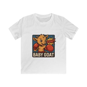 Baby G.O.A.T – Benny the Boxer Kids Tee — 'Baby Goat' Boxing Graphic Shirt (Cute Boxer Kid’s Tee)