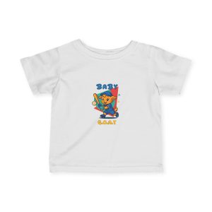 Barry the Slugger Infant Tee — "Baby Goat" Cute Cartoon Goat Baby Bodysuit