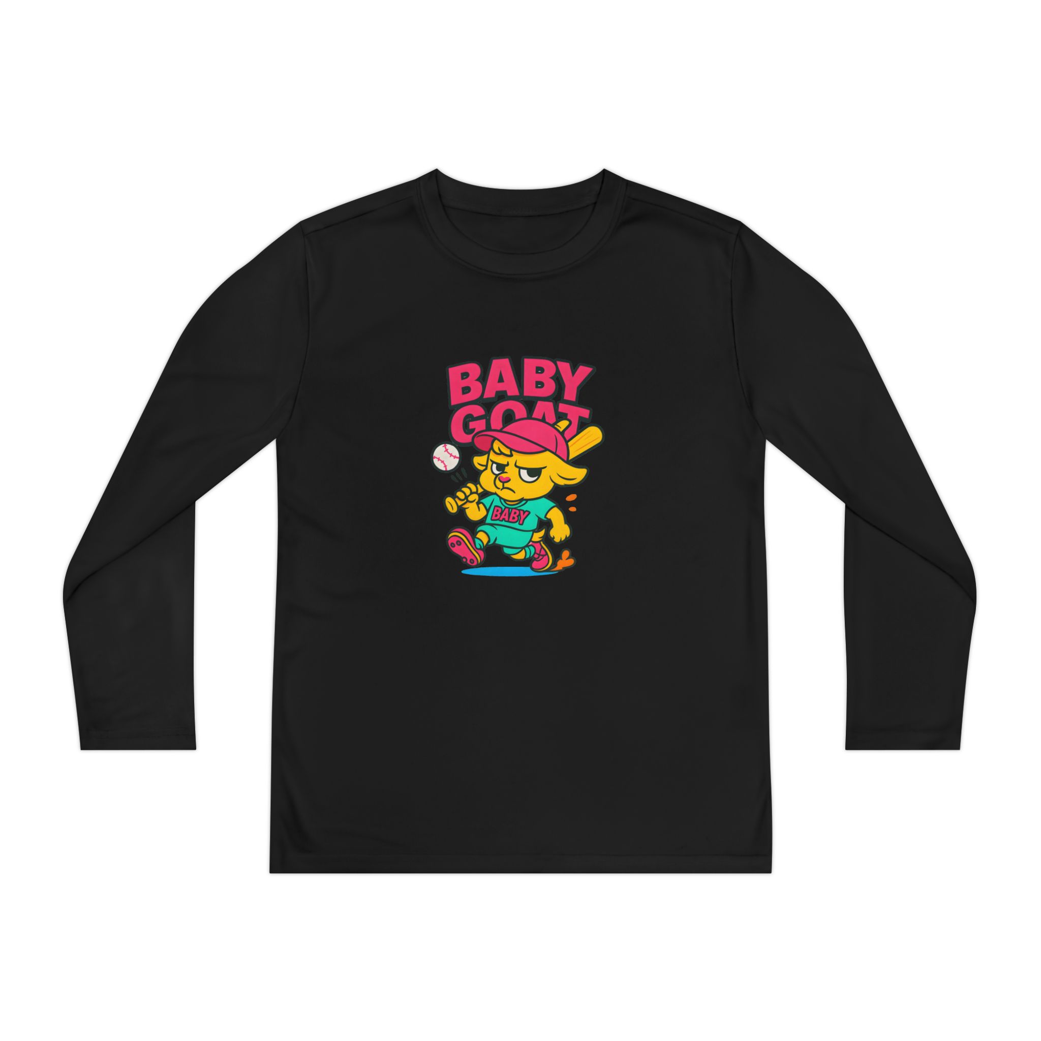 Skye the Cool Queen Youth Long Sleeve Tee — "Baby Goat" Skate Graphic - Image 9