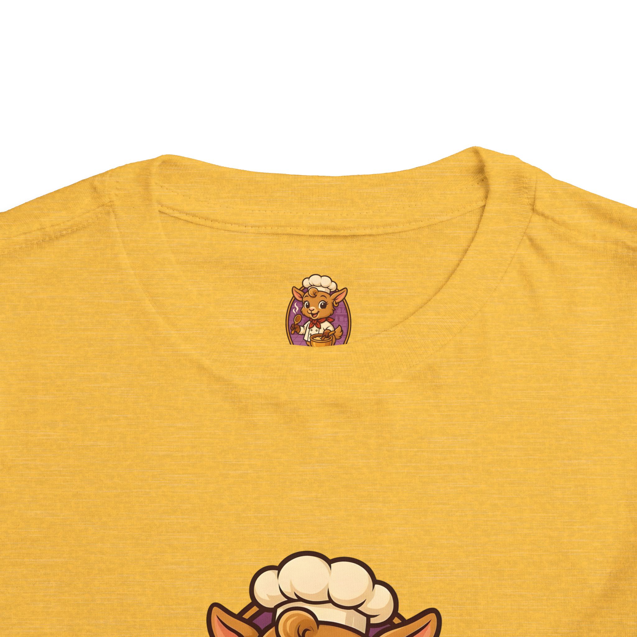 Toddler Tee — Cute 'Baby Goat' Cartoon Chef Kids Shirt - Image 12