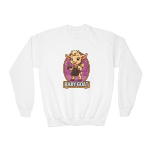 Joy the Stylist Youth Sweatshirt - 'Baby Goat' Cute Cartoon Graphic Crewneck