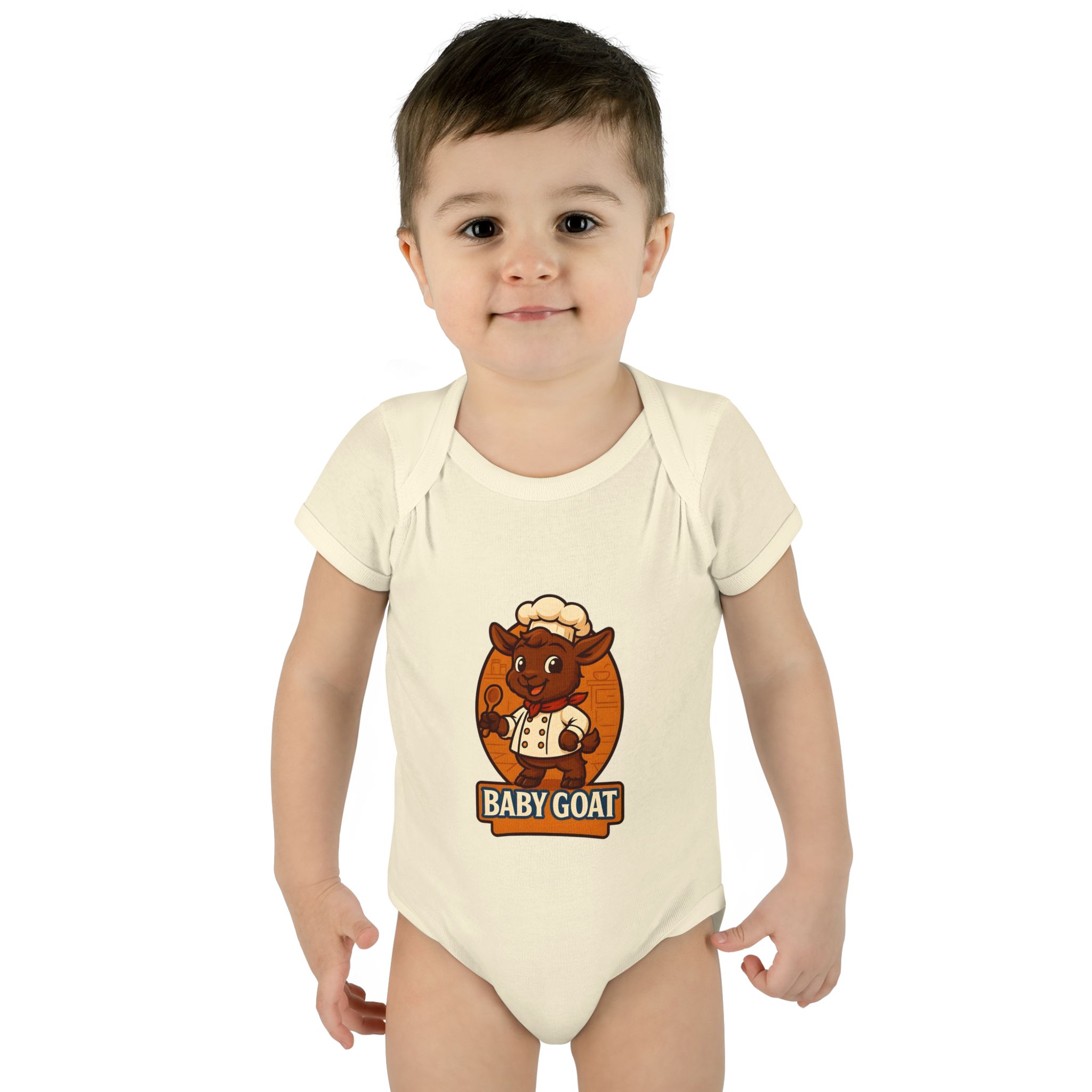 Baby Goat Infant Bodysuit — Cute Cartoon Kid Goat Baby Onesie - Image 7