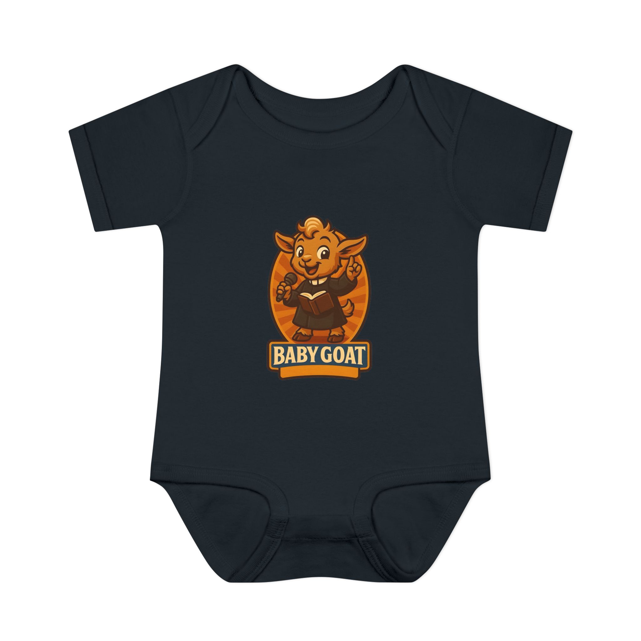 Baby Goat Infant Bodysuit – Cute Cartoon Kid Goat Graphic - Image 5