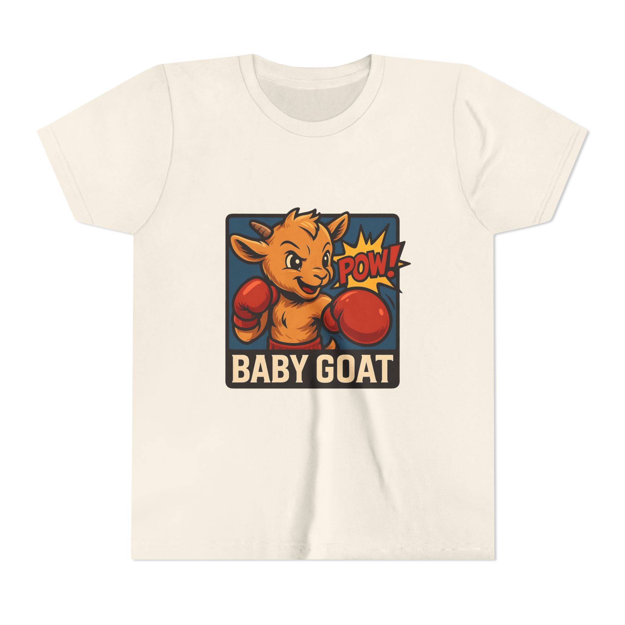 Baby G.O.A.T – Benny the Boxer Youth Tee — "Baby Goat" Boxing Cartoon Kids Shirt - Image 9