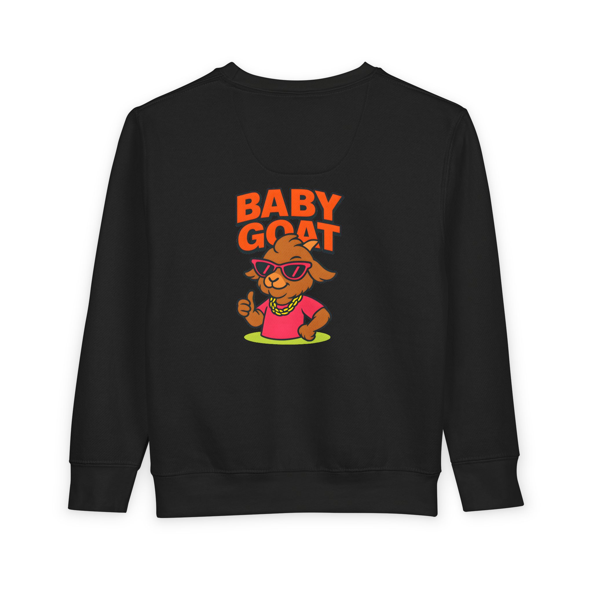Skye the Style Queen Baby Goat Toddler Sweatshirt — Cute Cartoon Kid’s Pullover - Image 6