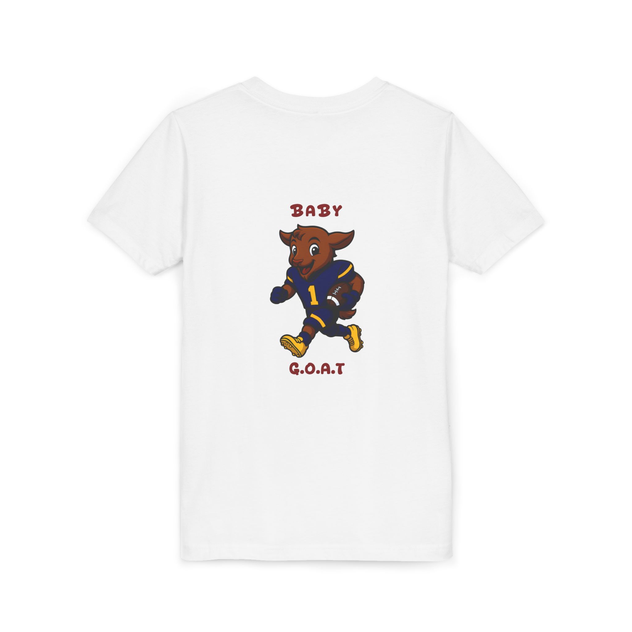 Davon The Touchdown Star In Action Youth Tee — "Baby G.O.A.T." Cute Football Goat Kids T‑Shirt - Image 4