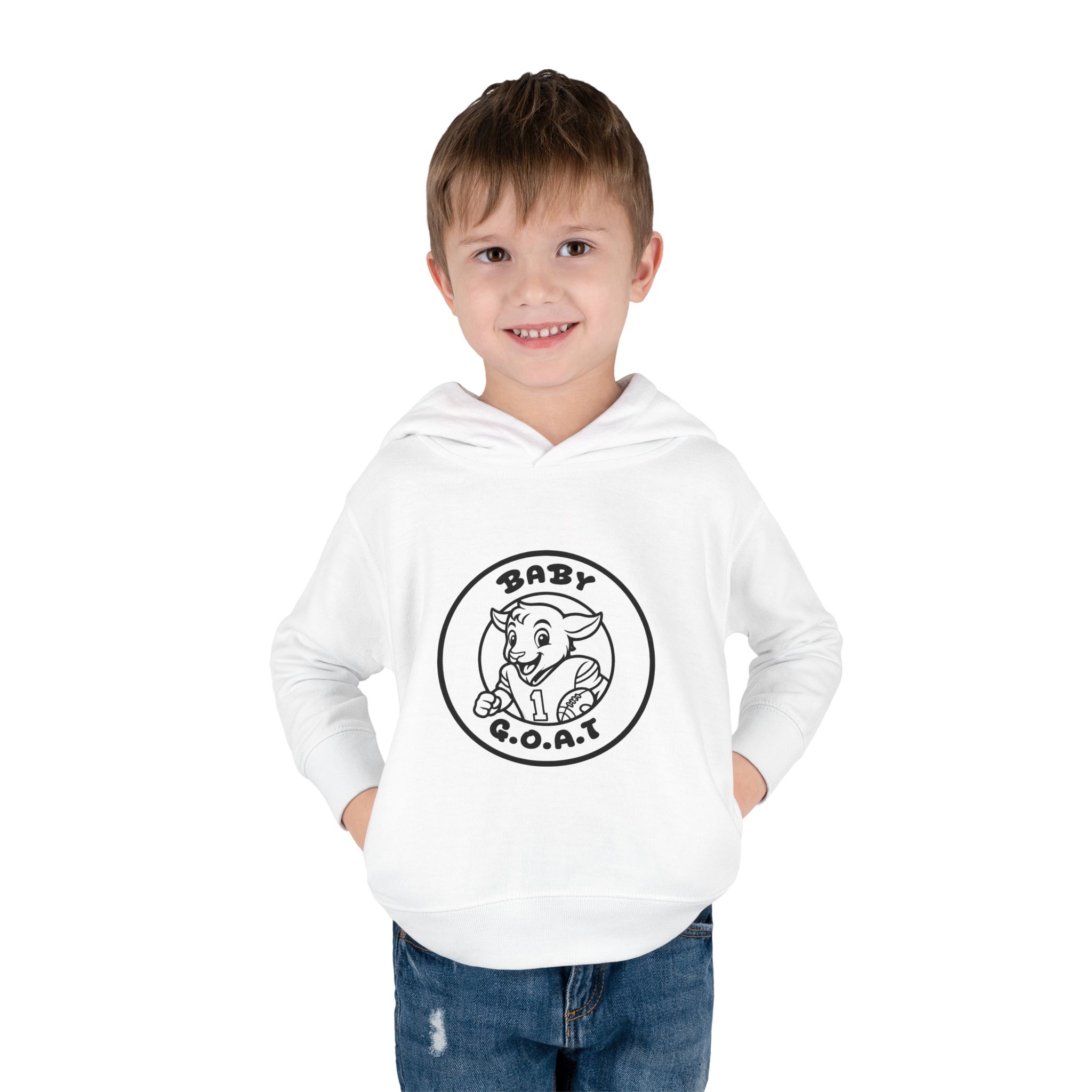 BaThe Touchdown Star by G.O.A.T. Toddler Pullover Hoodie – Cute Goat Graphic Hoodie for Babies & Toddlers - Image 3