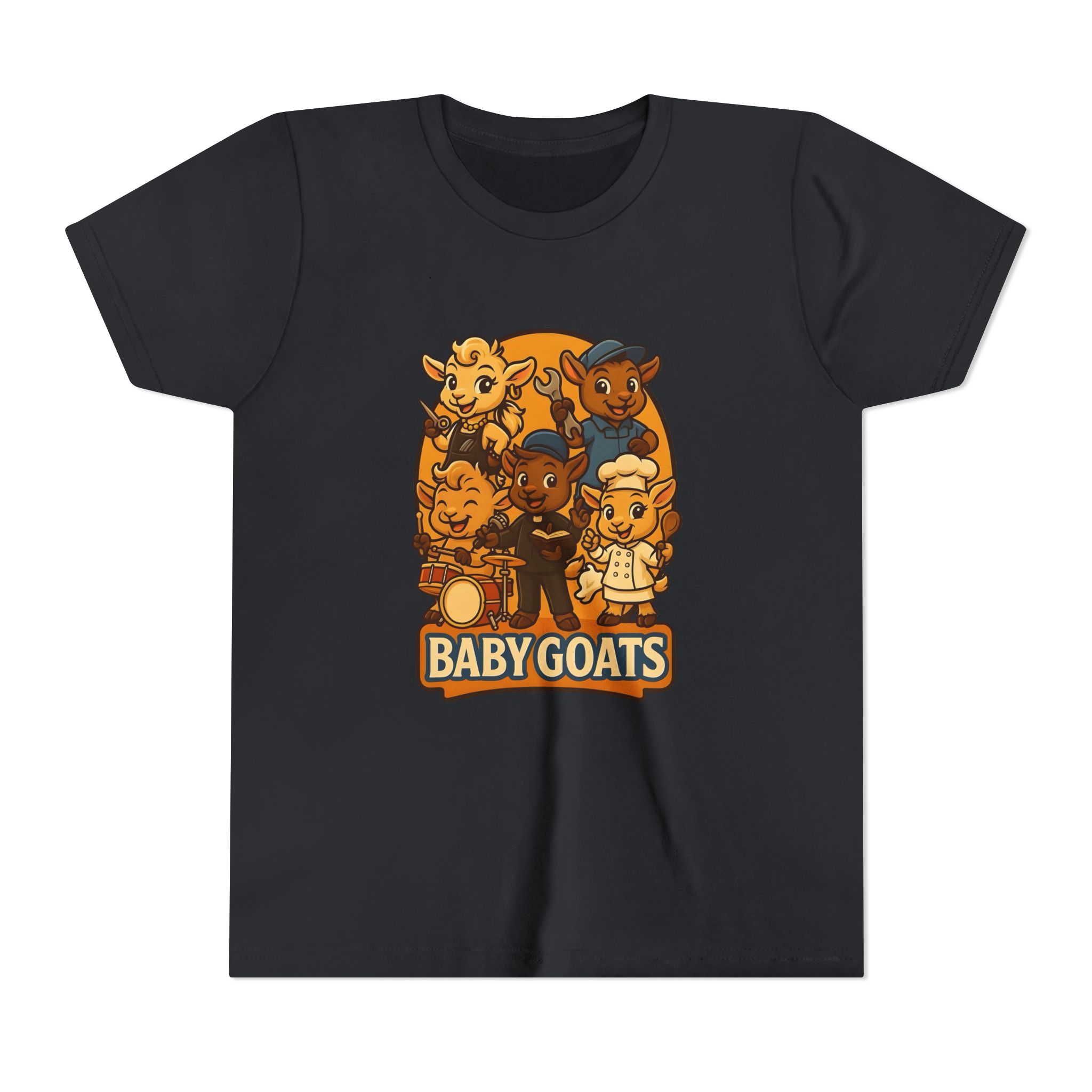 Baby Goats Kids T‑Shirt — Cute Cartoon Baby Goats Graphic Tee for Toddlers & Kids - Image 13
