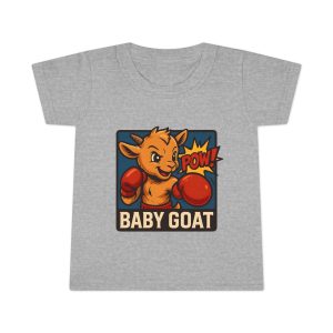 Baby G.O.A.T – Benny the Boxer Toddler T-Shirt — Baby Goat Boxing 'Pow!' Cute Kids Tee