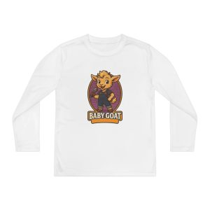 Ollie the Fix-It  Baby Goat Youth Long Sleeve Tee — Cute Cartoon Kid’s 'Baby Goat' Shirt