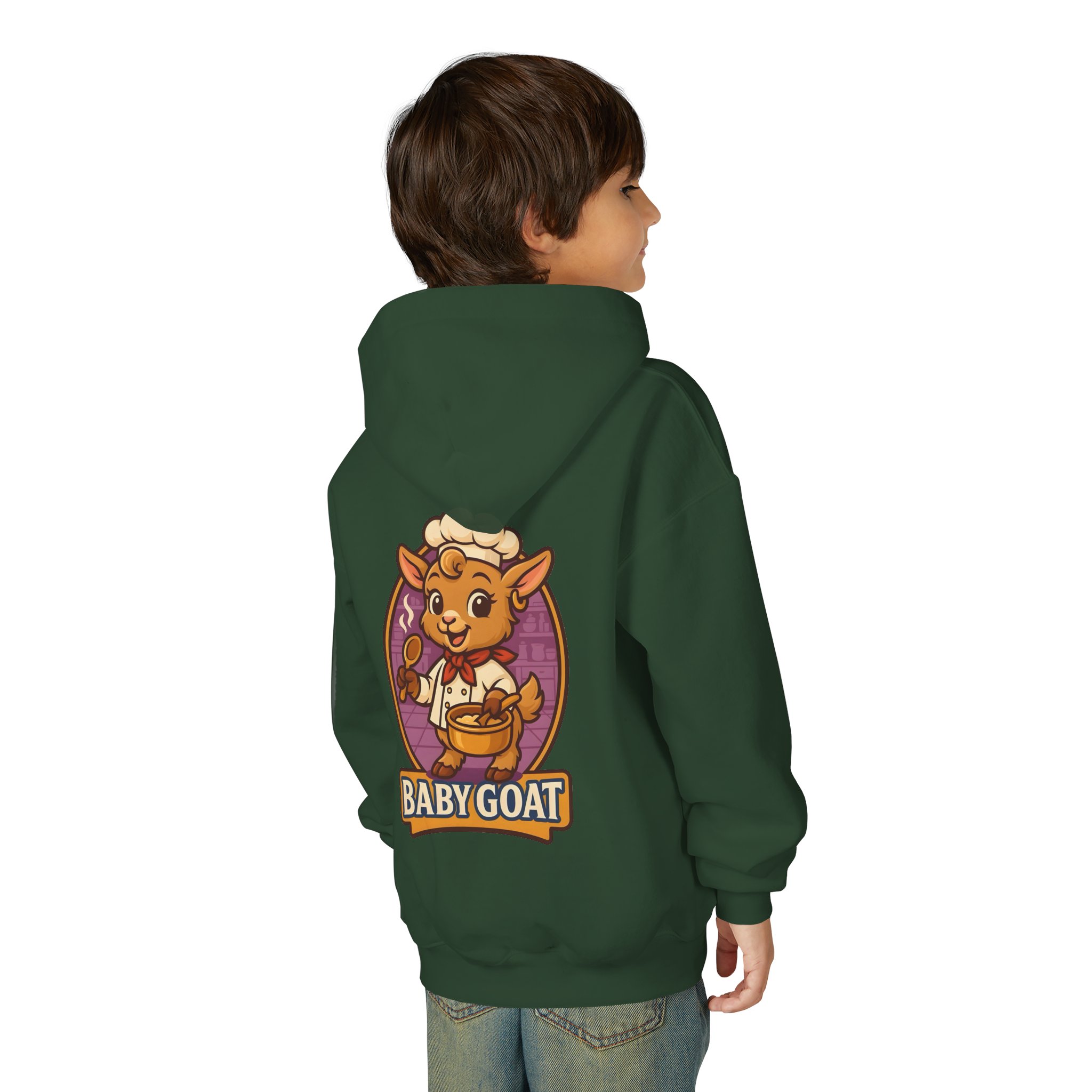 Baby Goat Hoodie — Cute Chef Kid’s Hooded Sweatshirt - Image 12
