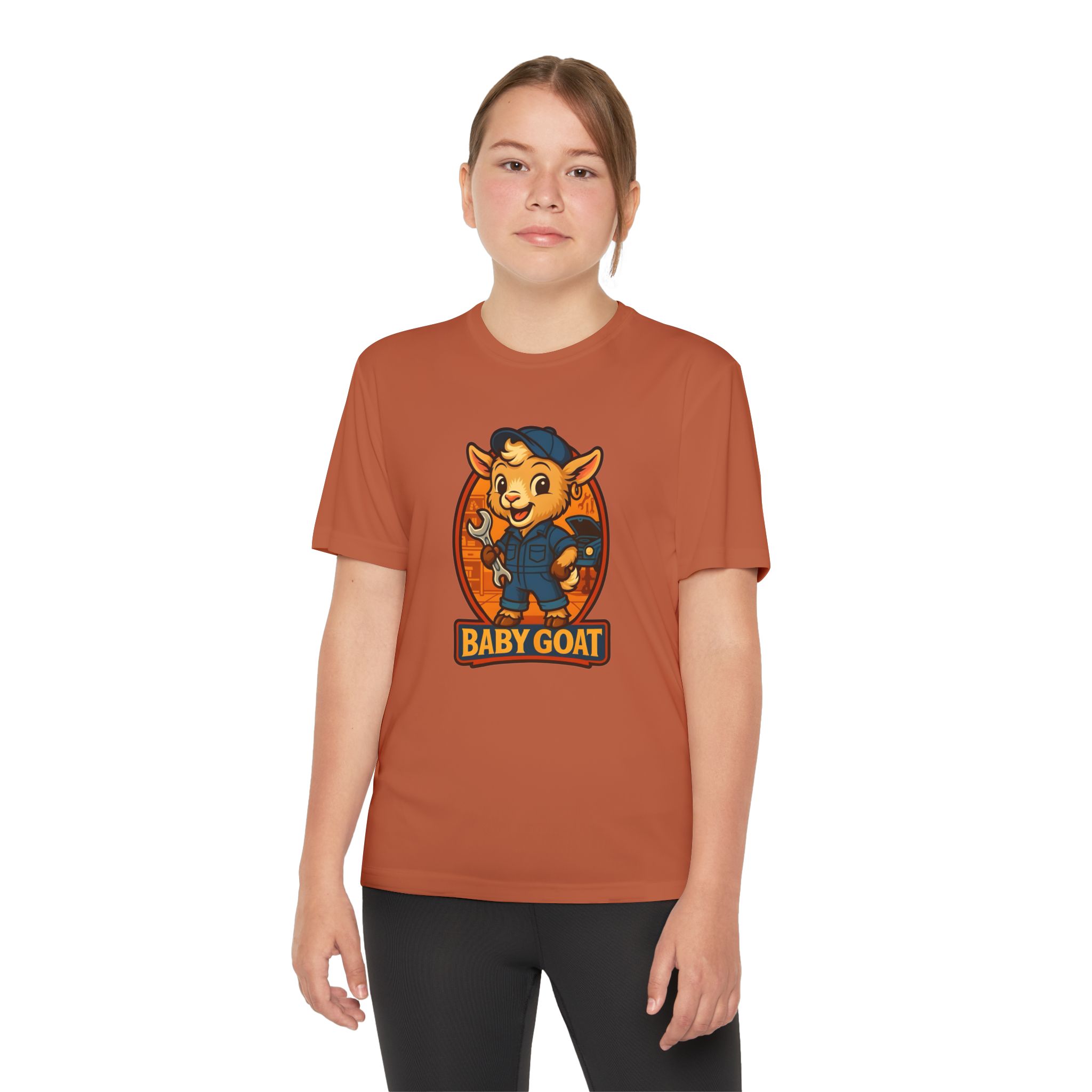Ollie the Auto Helper Youth Tee — 'Baby Goat' Cute Competitor Mascot Shirt - Image 8