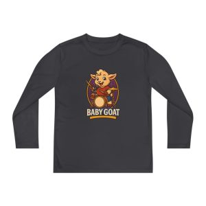 Baby Goat Youth Long Sleeve Tee — Cute Kids Animal Graphic Shirt