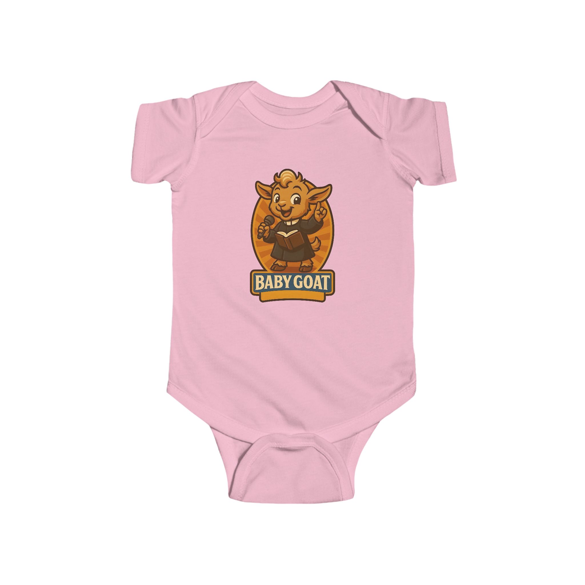 Baby Goat Infant Bodysuit – Cute Farm Animal Baby Onesie - Image 10