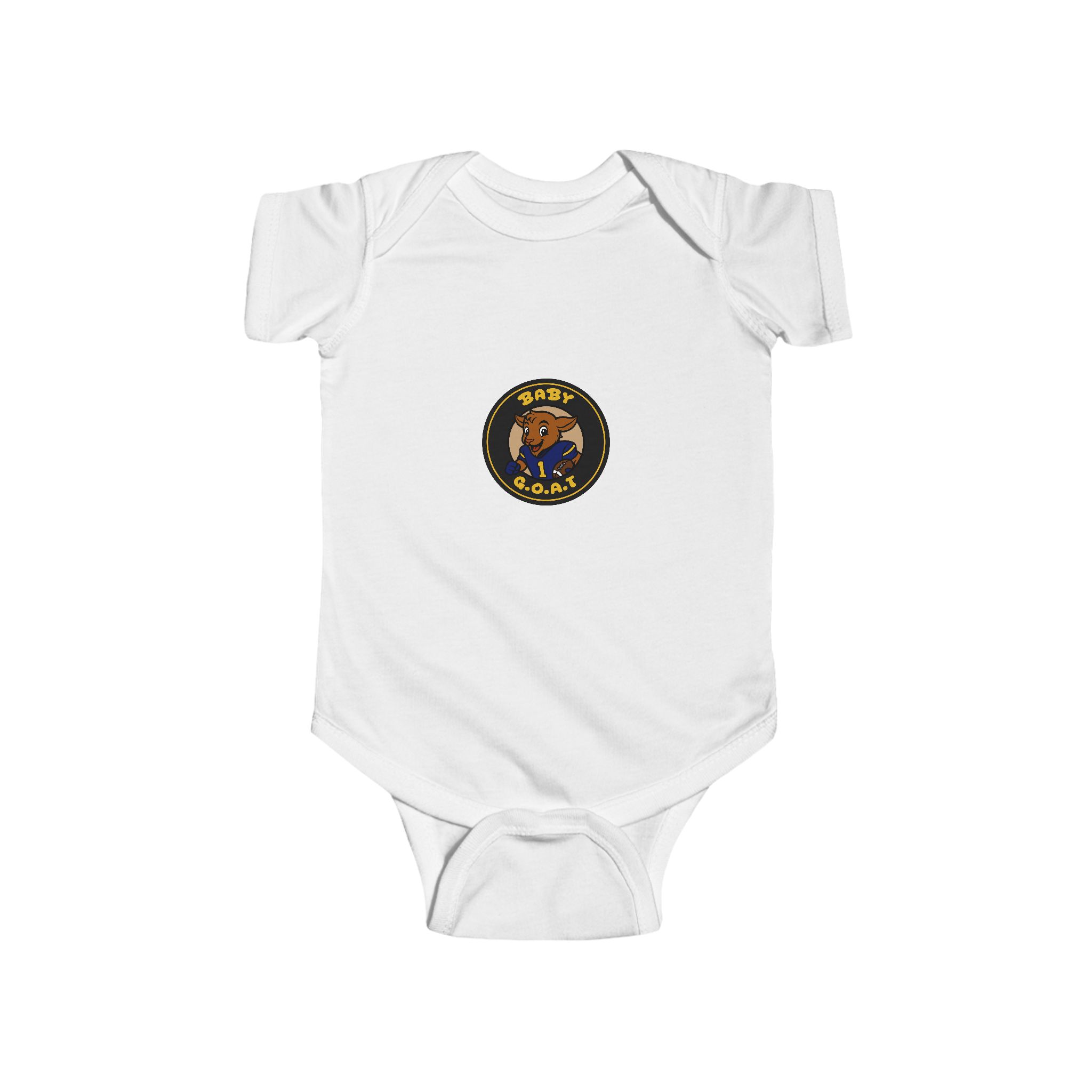 Davon The Touchdown Star Yello Background Baby Bodysuit — "Dad's Lil' S.O.A.P." Cute Bear Patch Infant Onesie, Newborn Gift